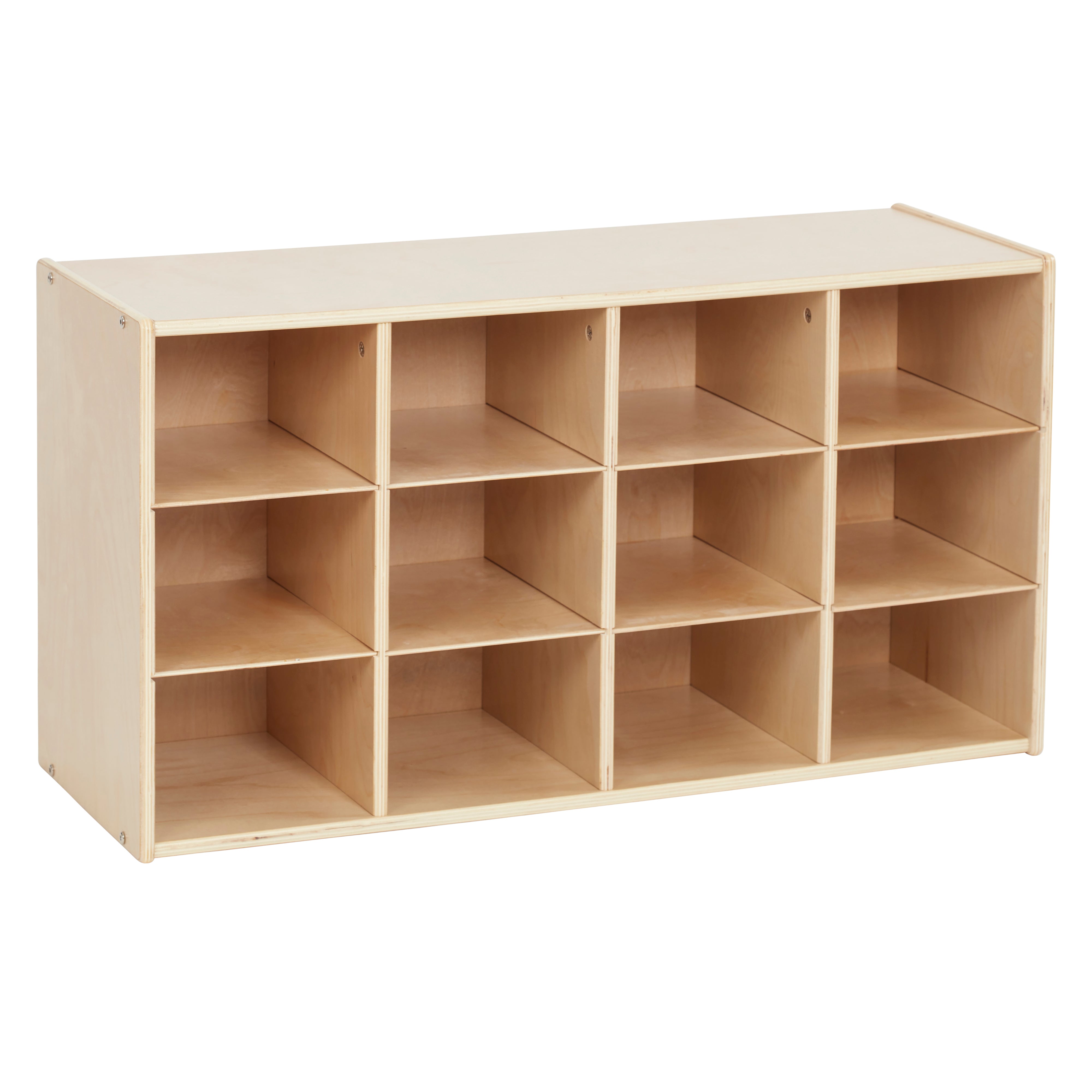 Streamline 12 Cubby Tray Storage Cabinet, 3x4, Classroom Furniture