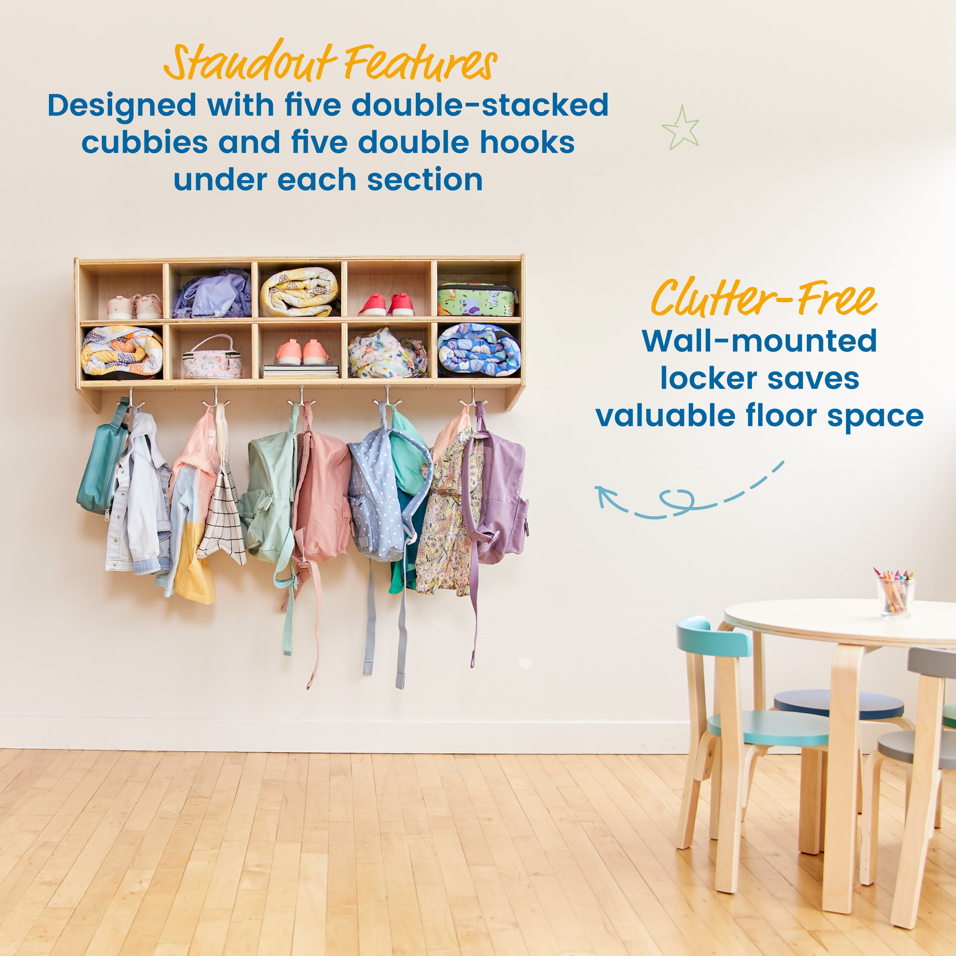 Streamline 10-Section Hanging Coat Locker