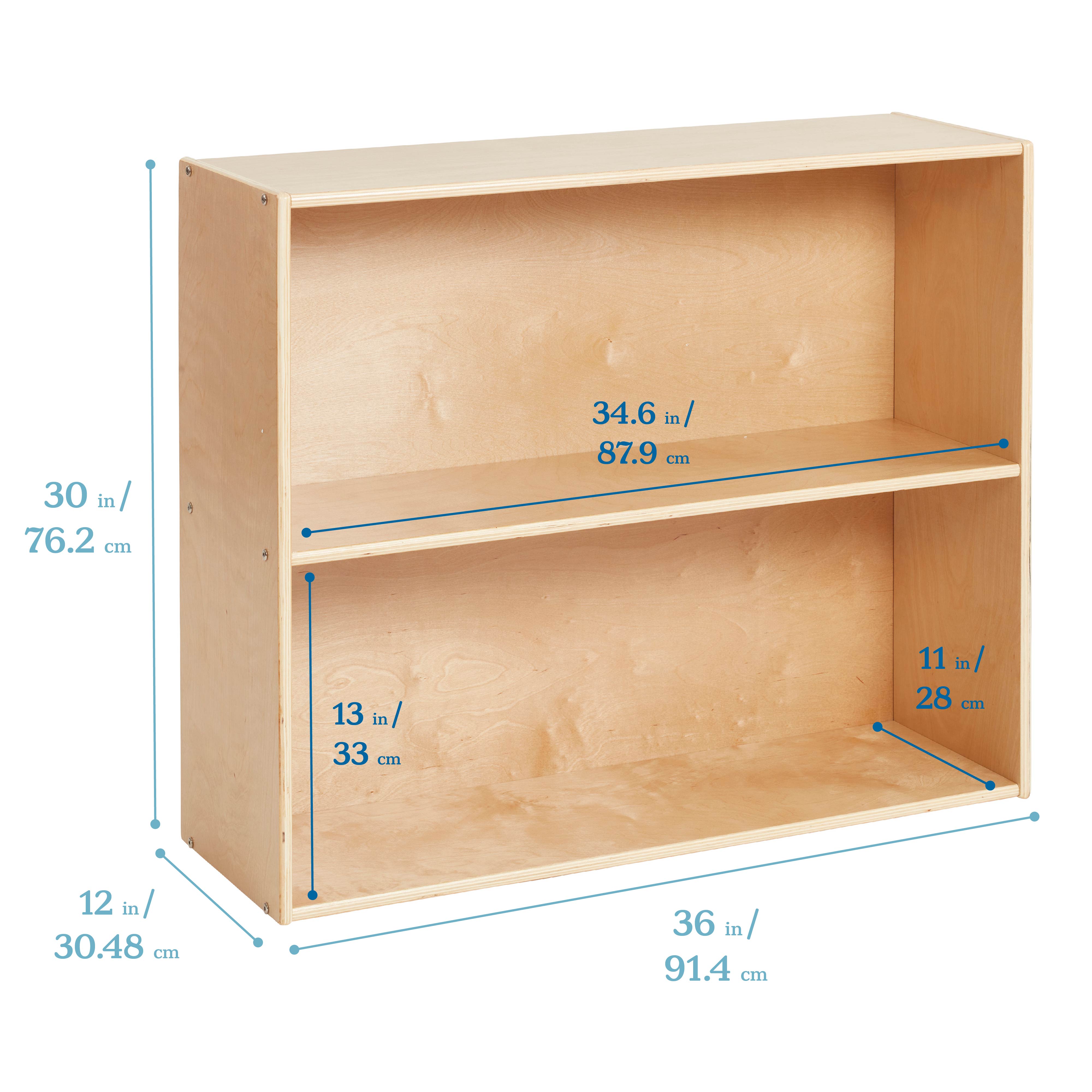 Streamline 2-Shelf Single-Sided Storage Cabinet, 30in