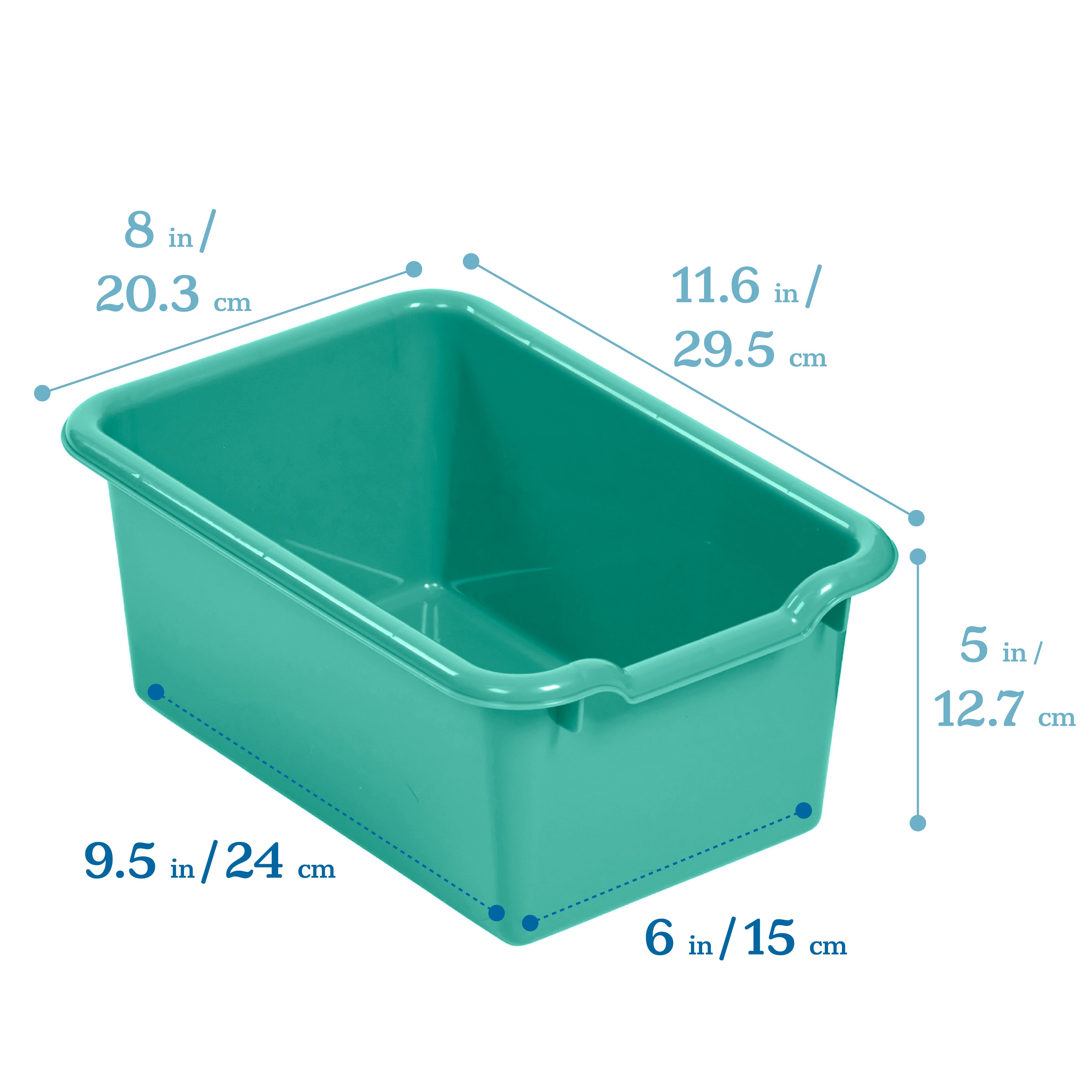 Scoop Front Storage Bins, 10-Piece