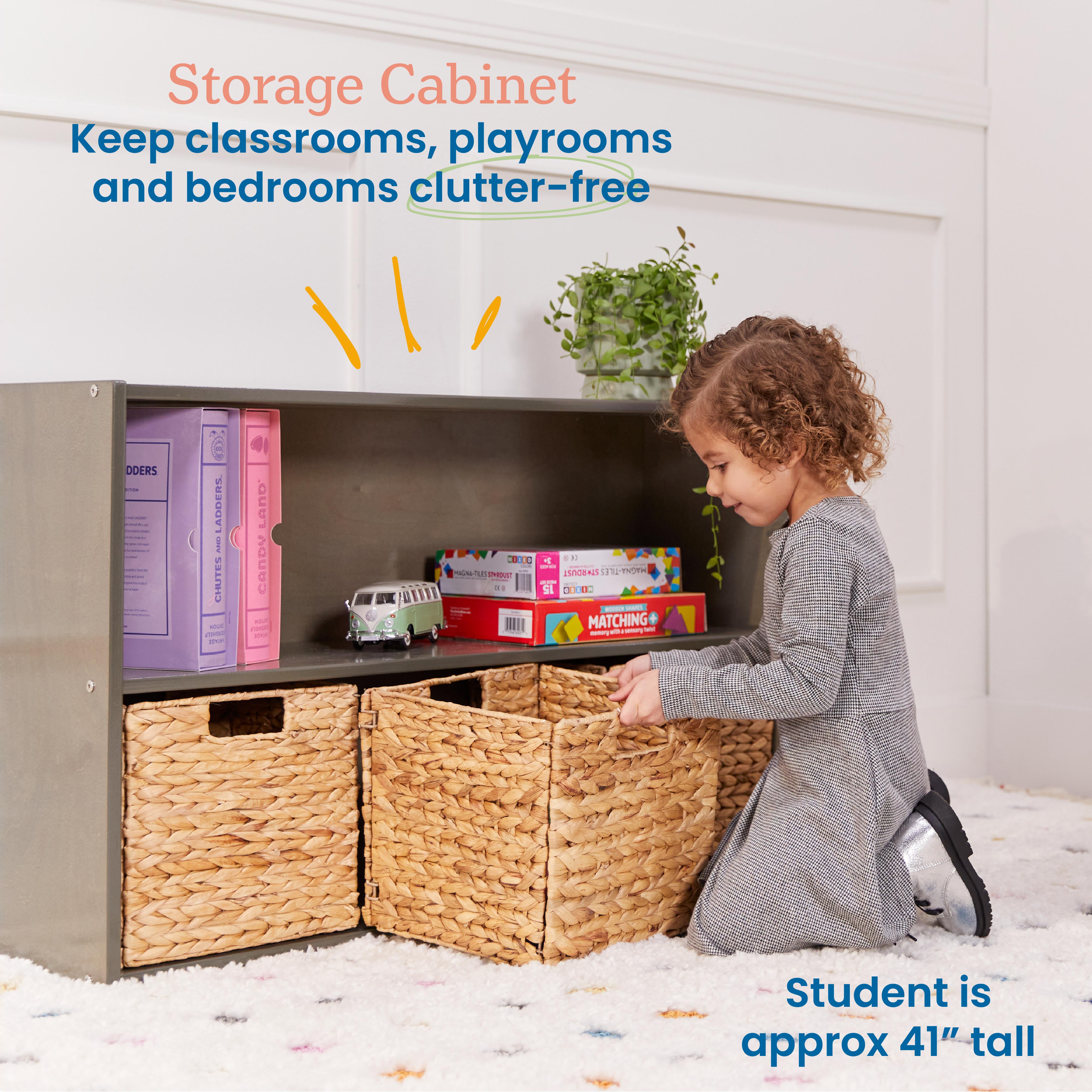 Streamline 2-Shelf Storage Cabinet, 24in