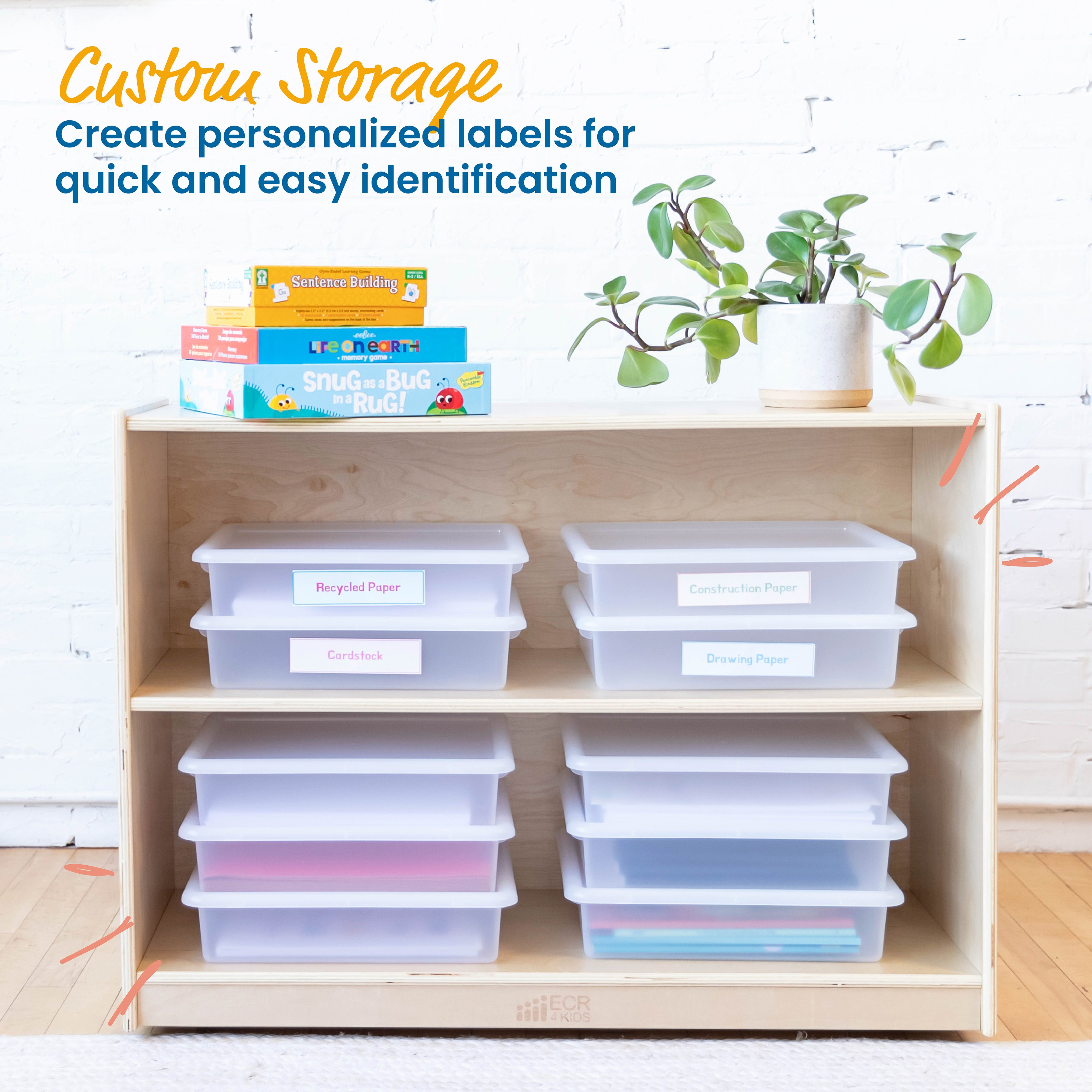 Letter Size Tray with Lid, 10-Piece