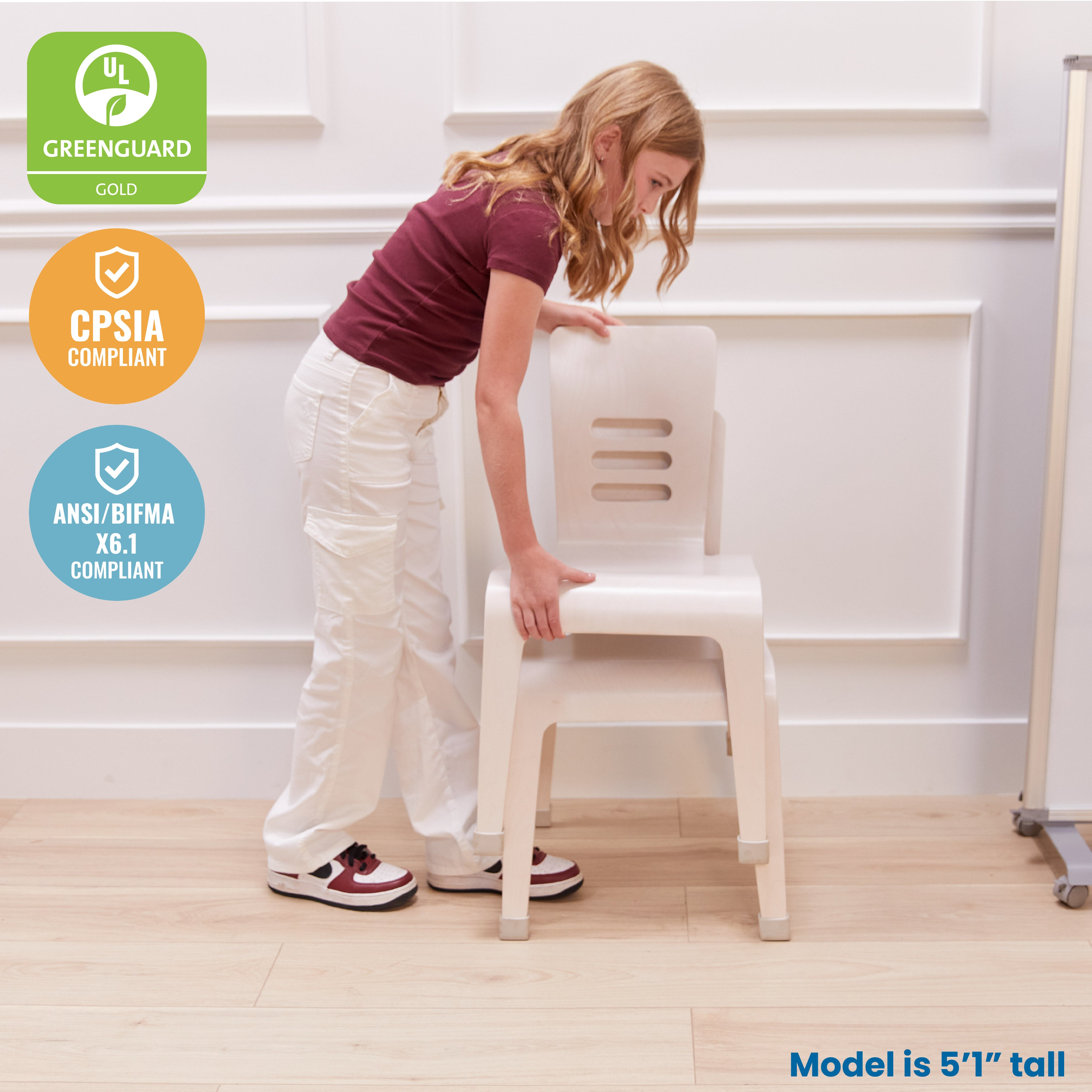 Bentwood Chair, 16in Seat Height, 2-Pack