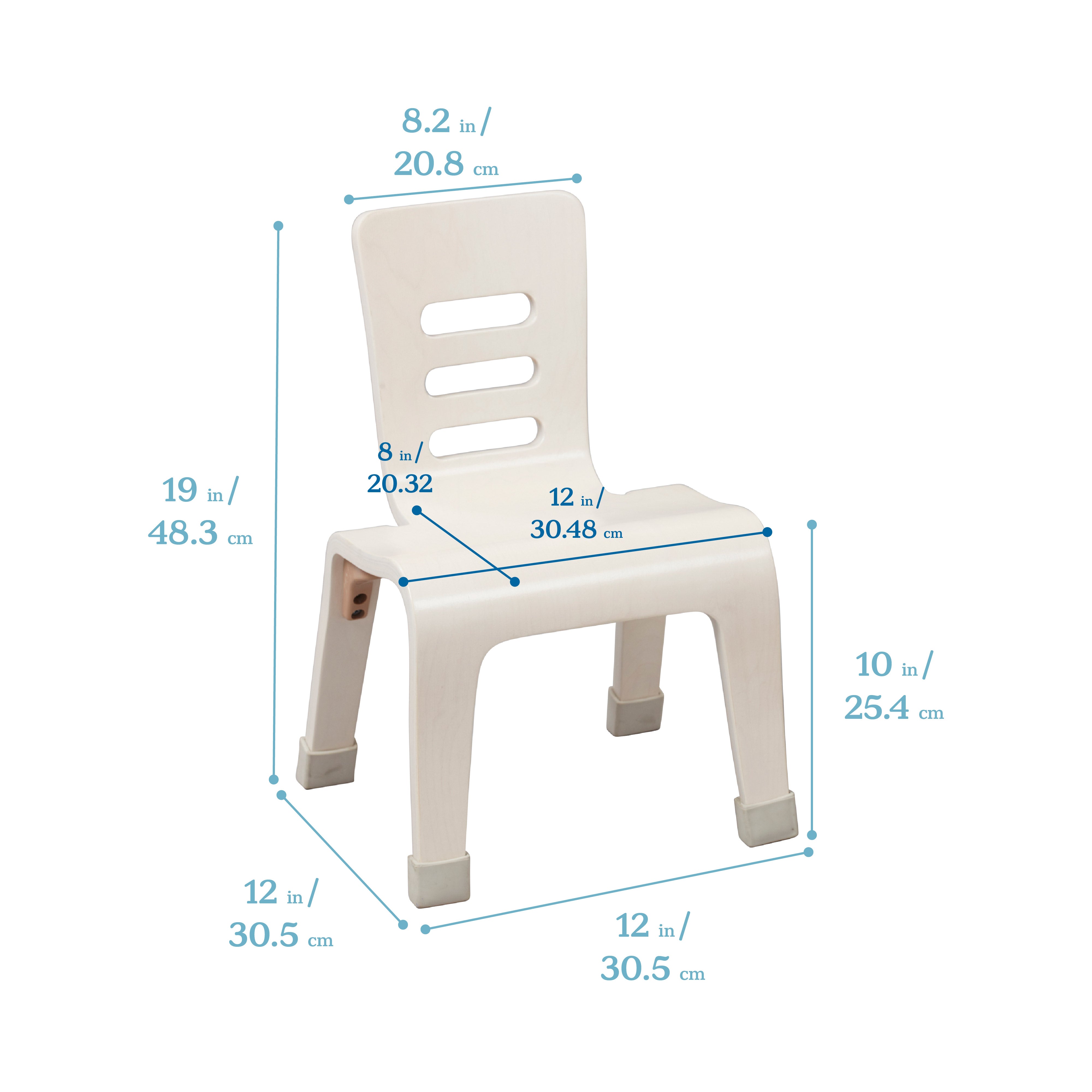 Bentwood Chair, 10in Seat Height, 2-Pack