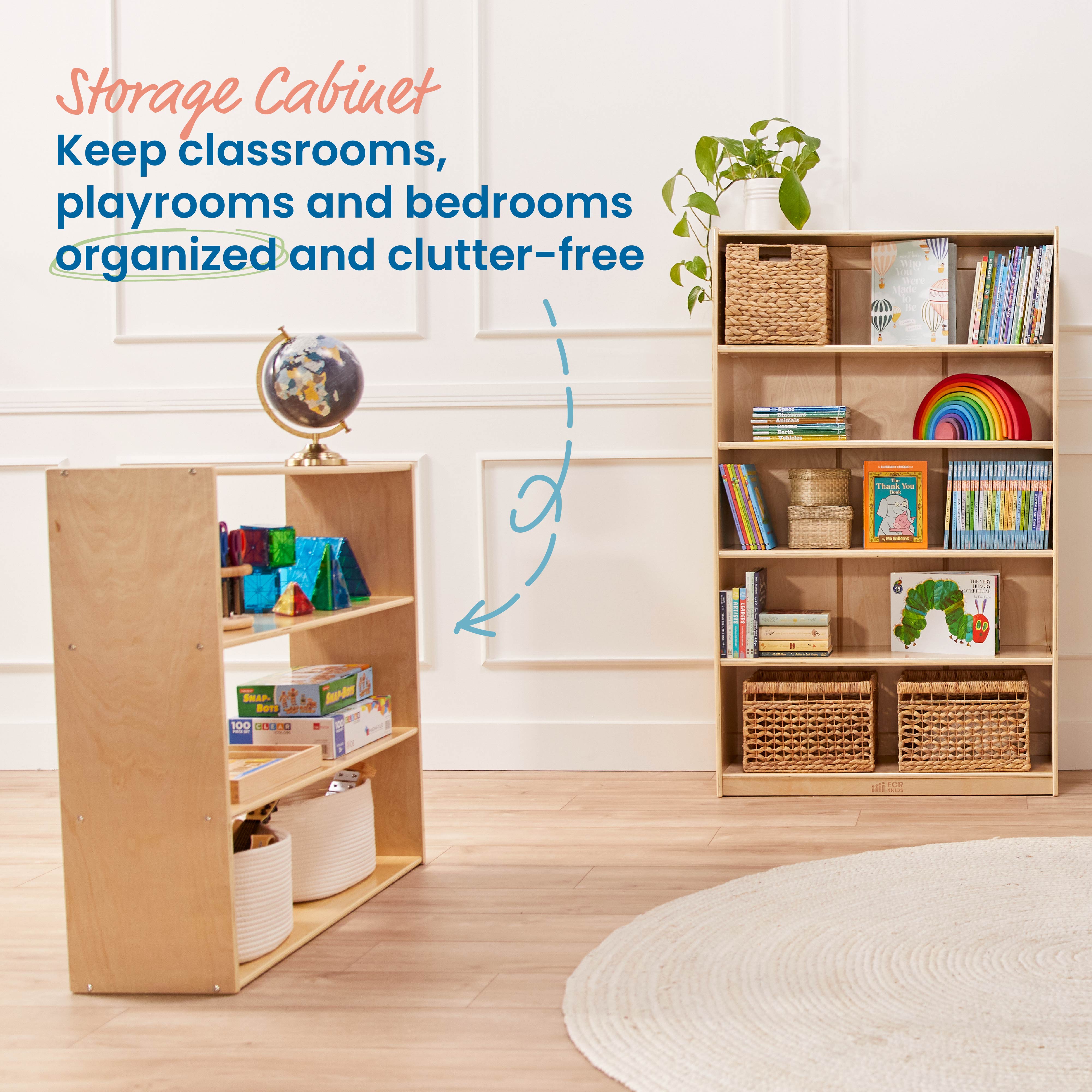 Streamline 3-Shelf Storage Cabinet, 36in High