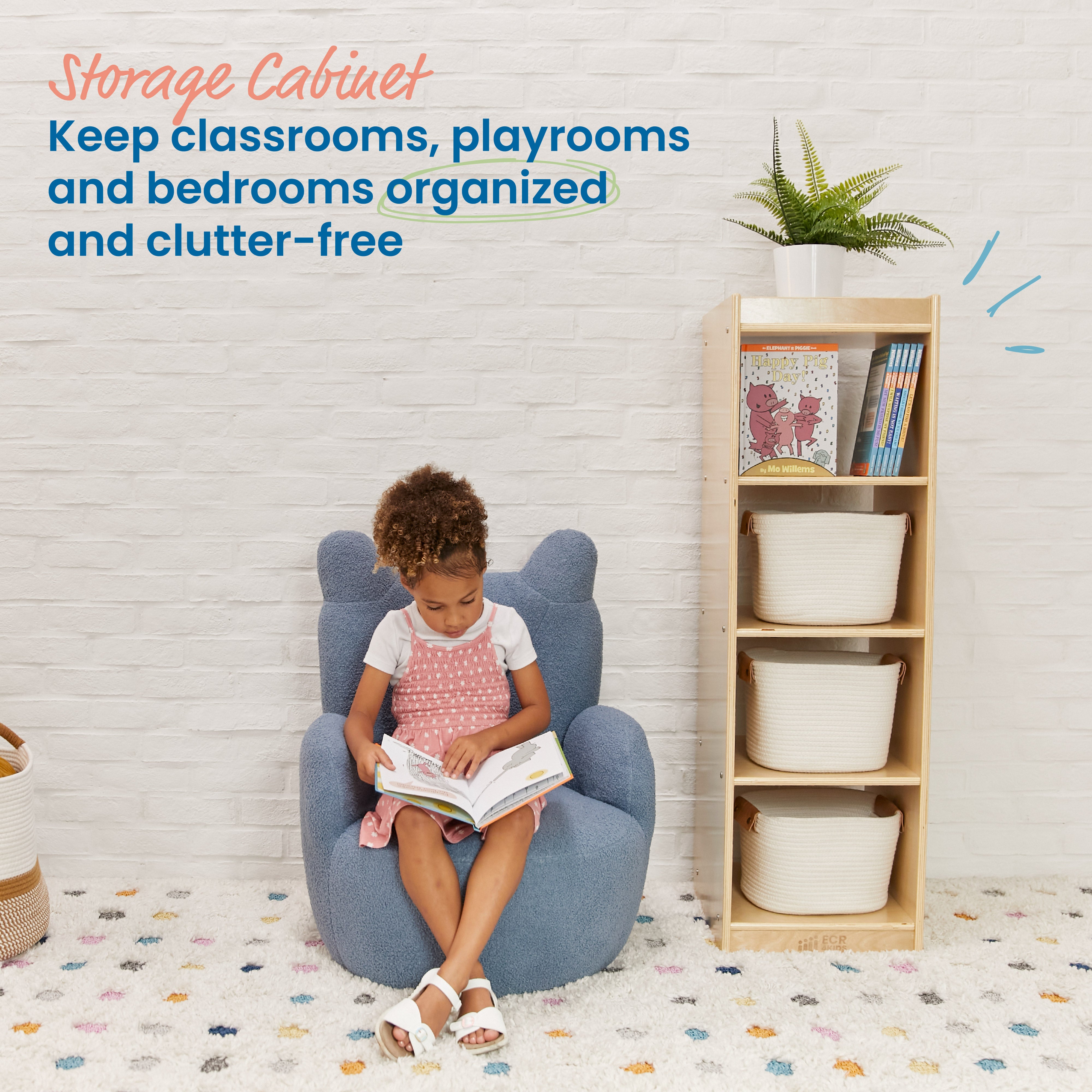 4-Cube Vertical Storage Cabinet