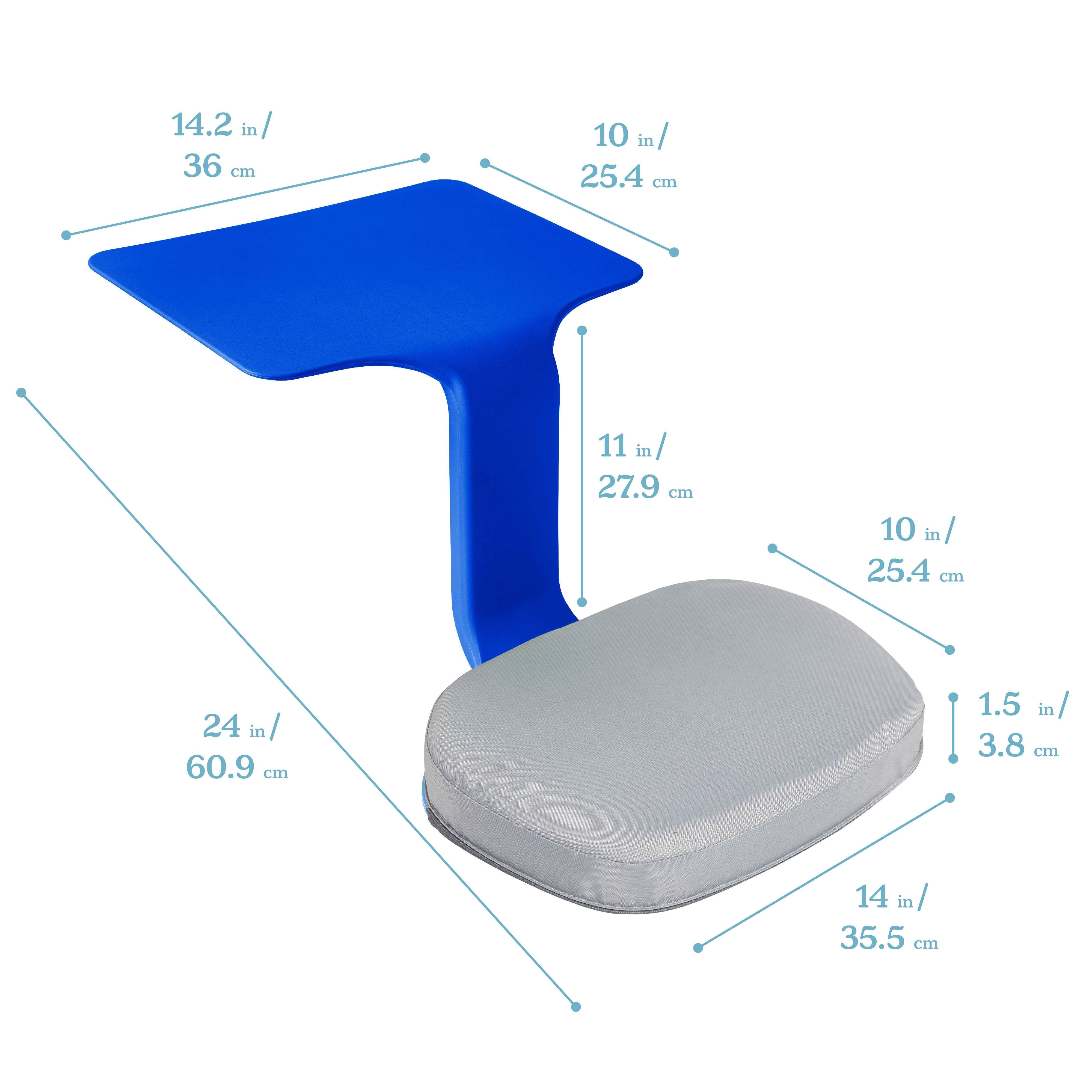 The Surf Portable Lap Desk with Cushion, 10-Piece