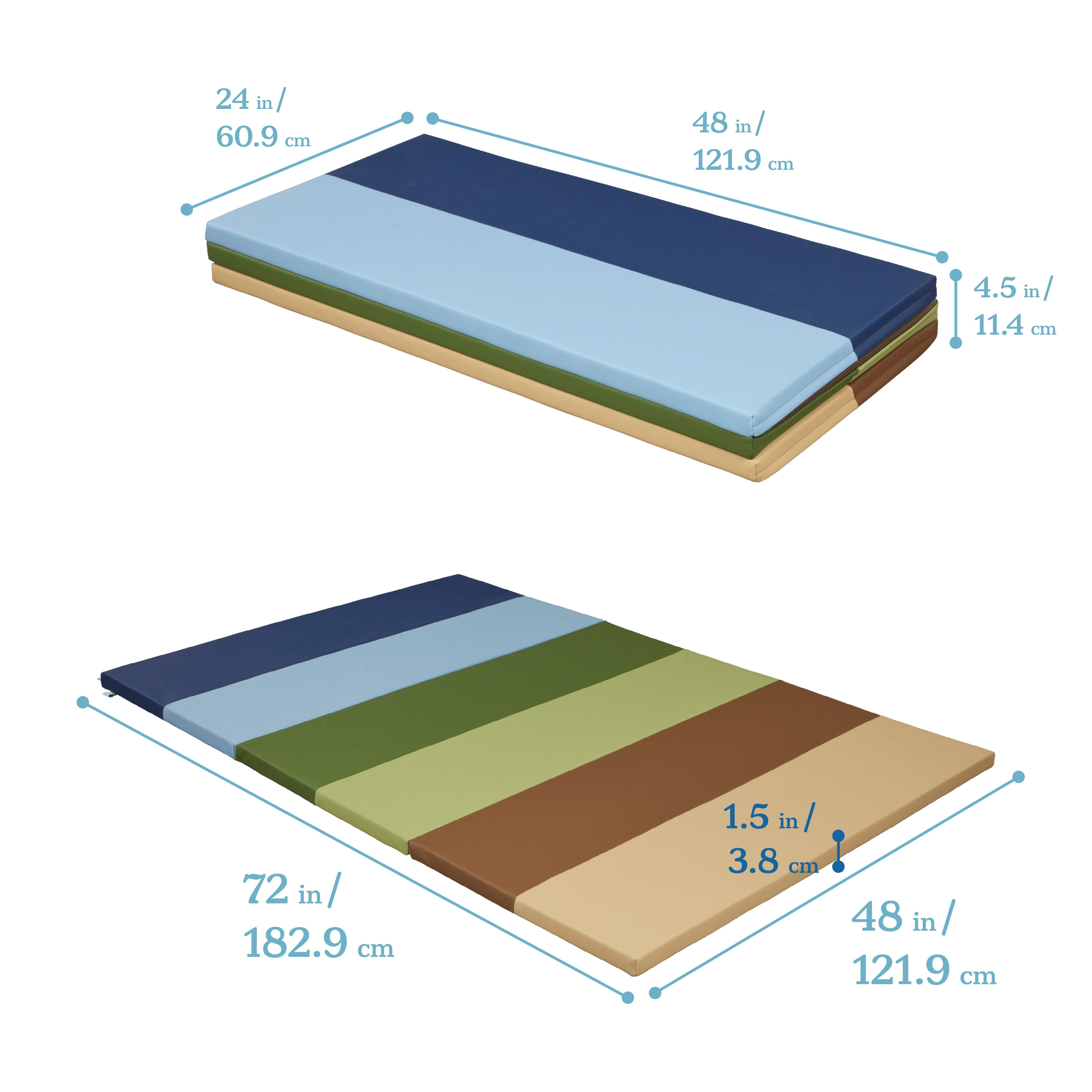 SoftZone 6-Section Rainbow Runway Activity Mat