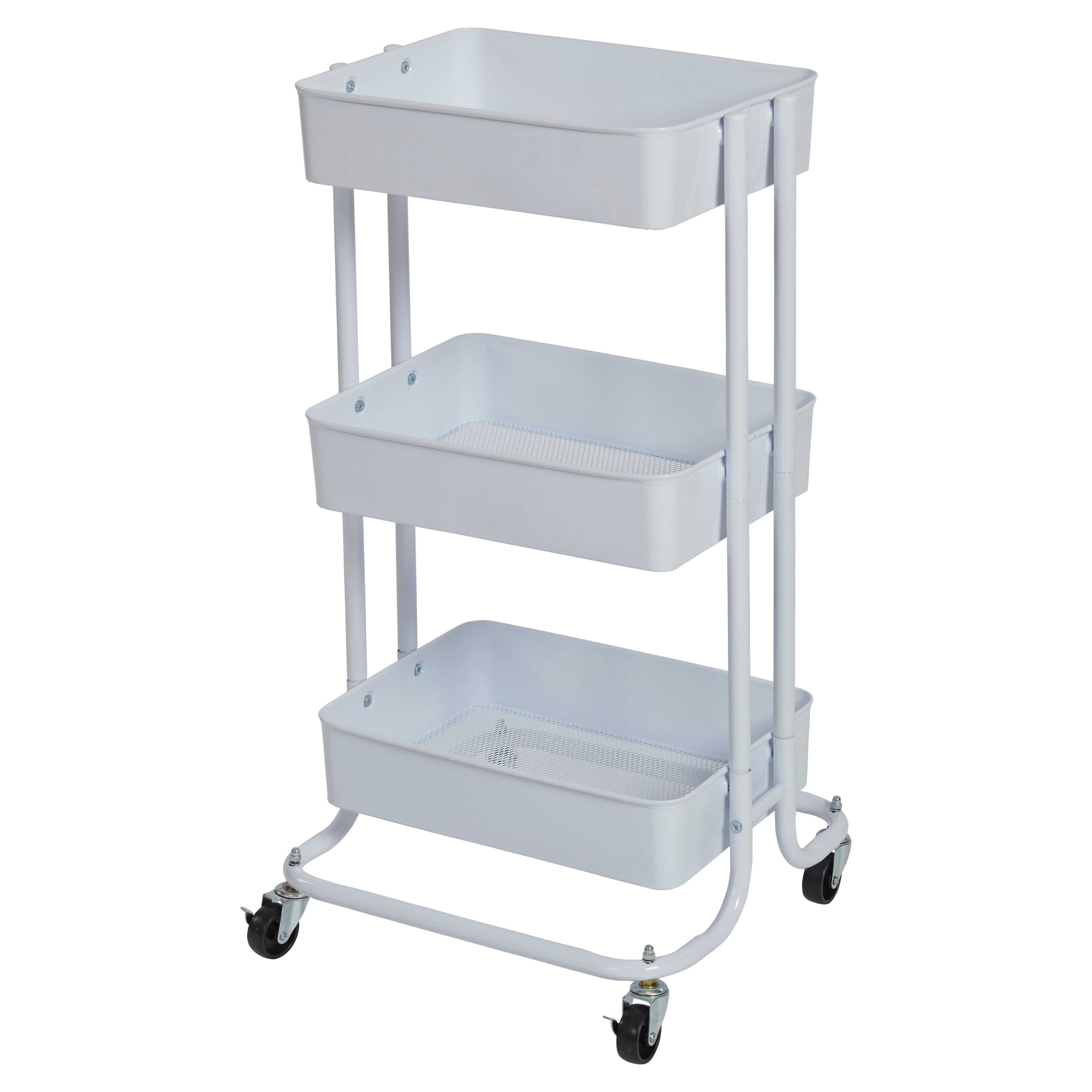3-Tier Metal Rolling Utility Cart