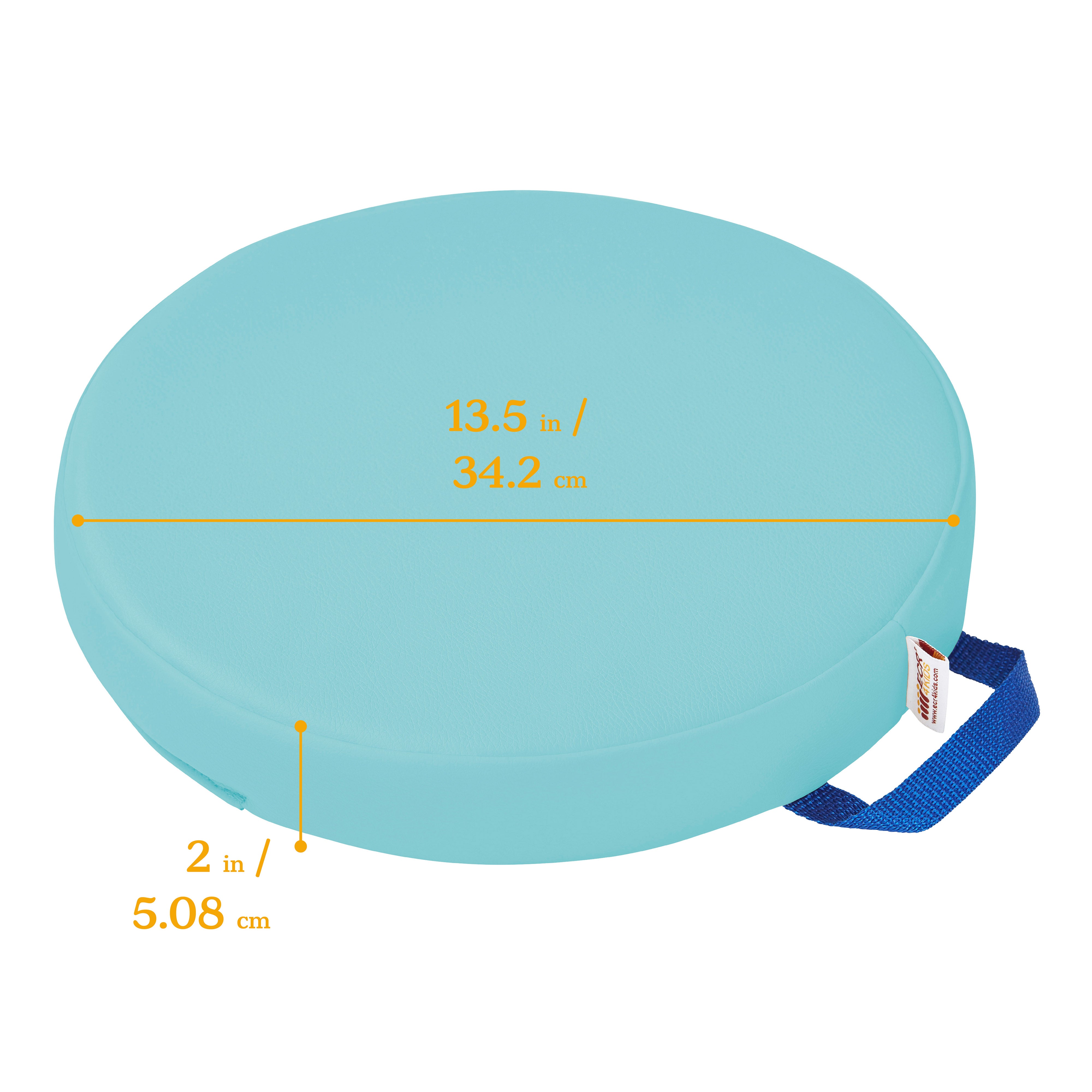 Round Floor Cushions with Handles, 6-Piece