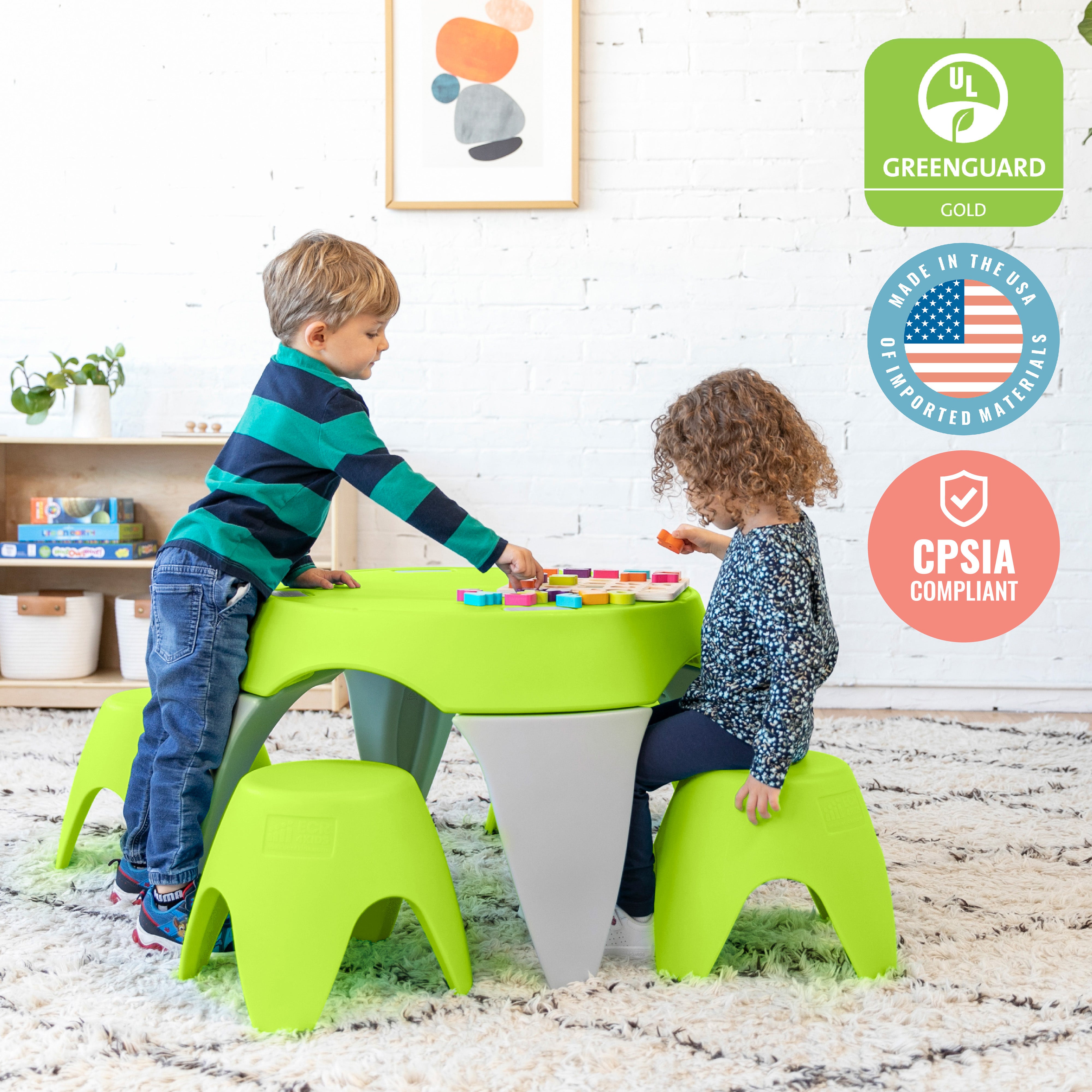 Ayana Table and Stool Set, 5-Piece