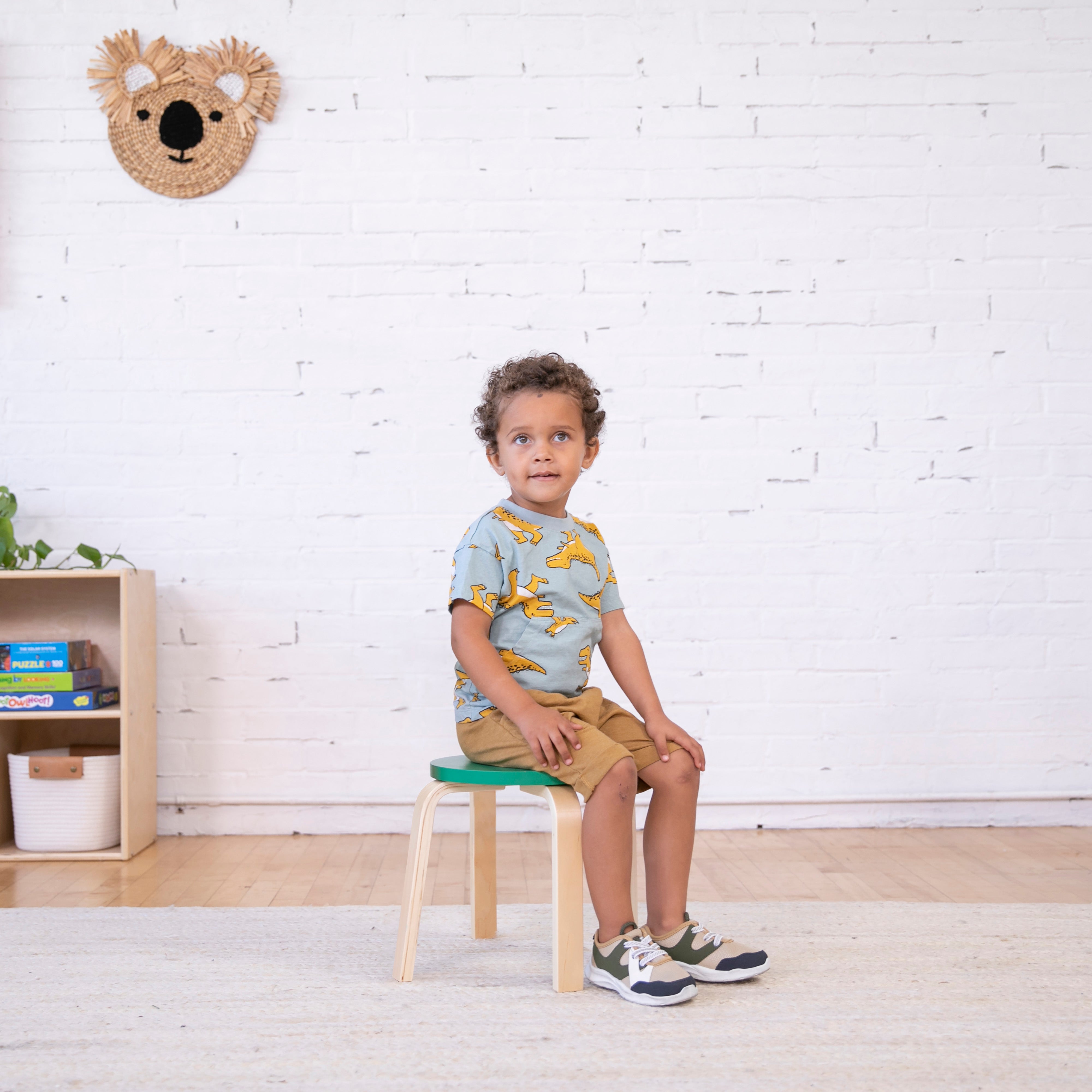 Bentwood Stackable Stools, 6-Piece