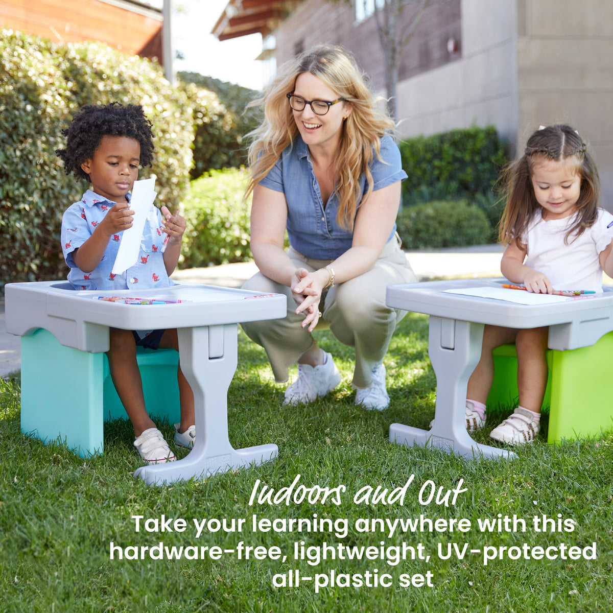 Tri-Me Cube Chair and Desk, 2-Piece