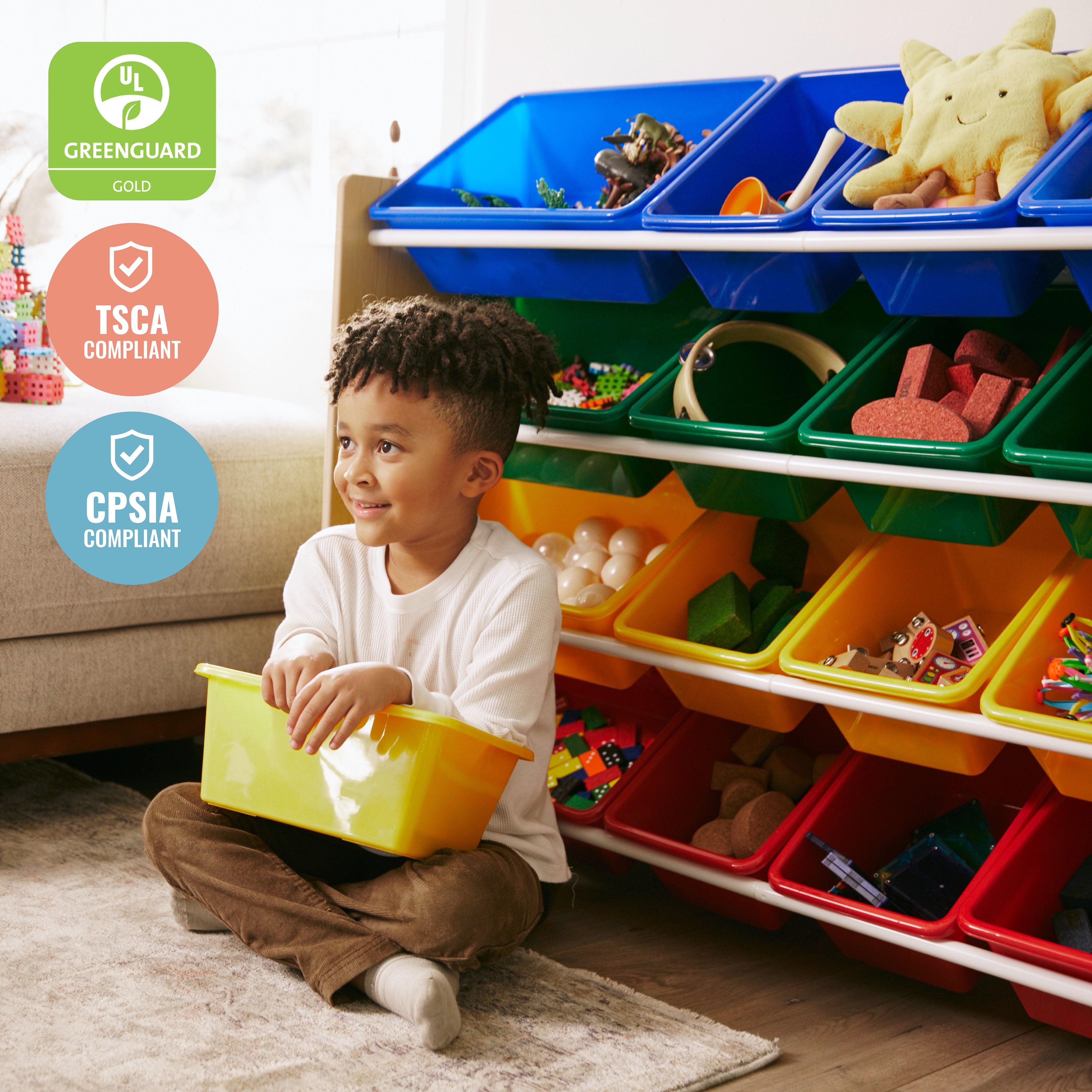 4-Tier Organizer with 16 Bins