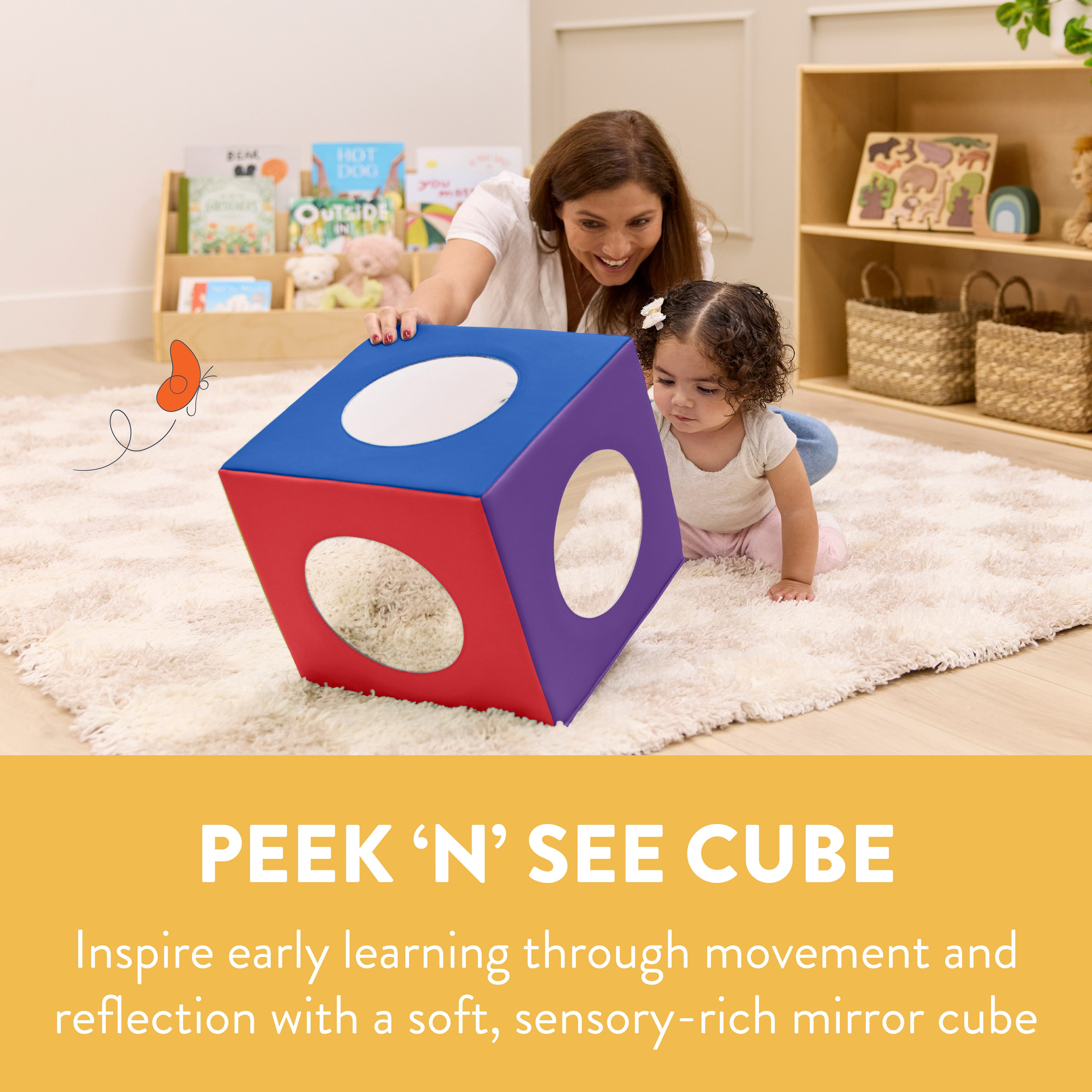 Peek 'n' See Sensory Activity Mirror Cube