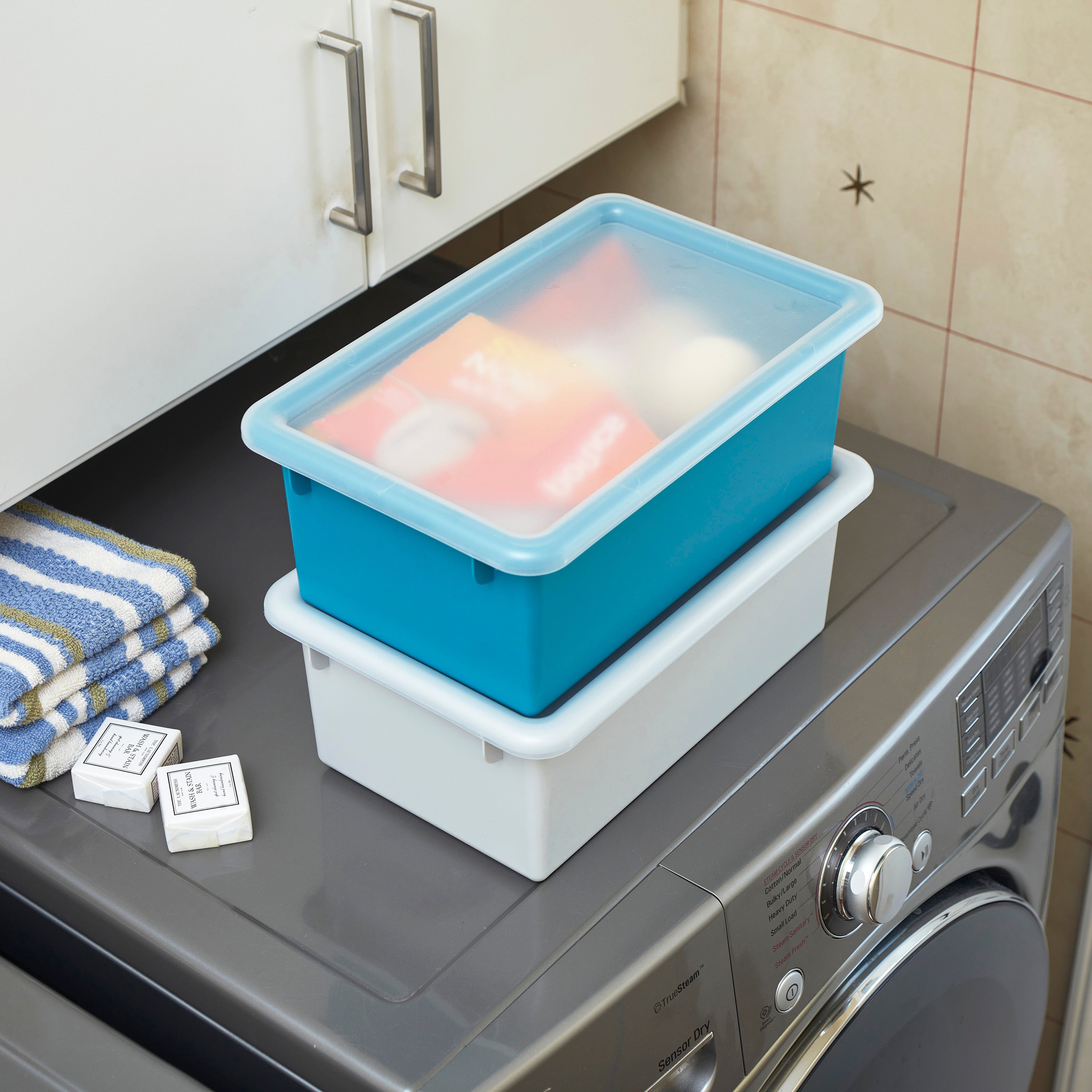 Cubby Storage Bin with Lid, 10-Piece