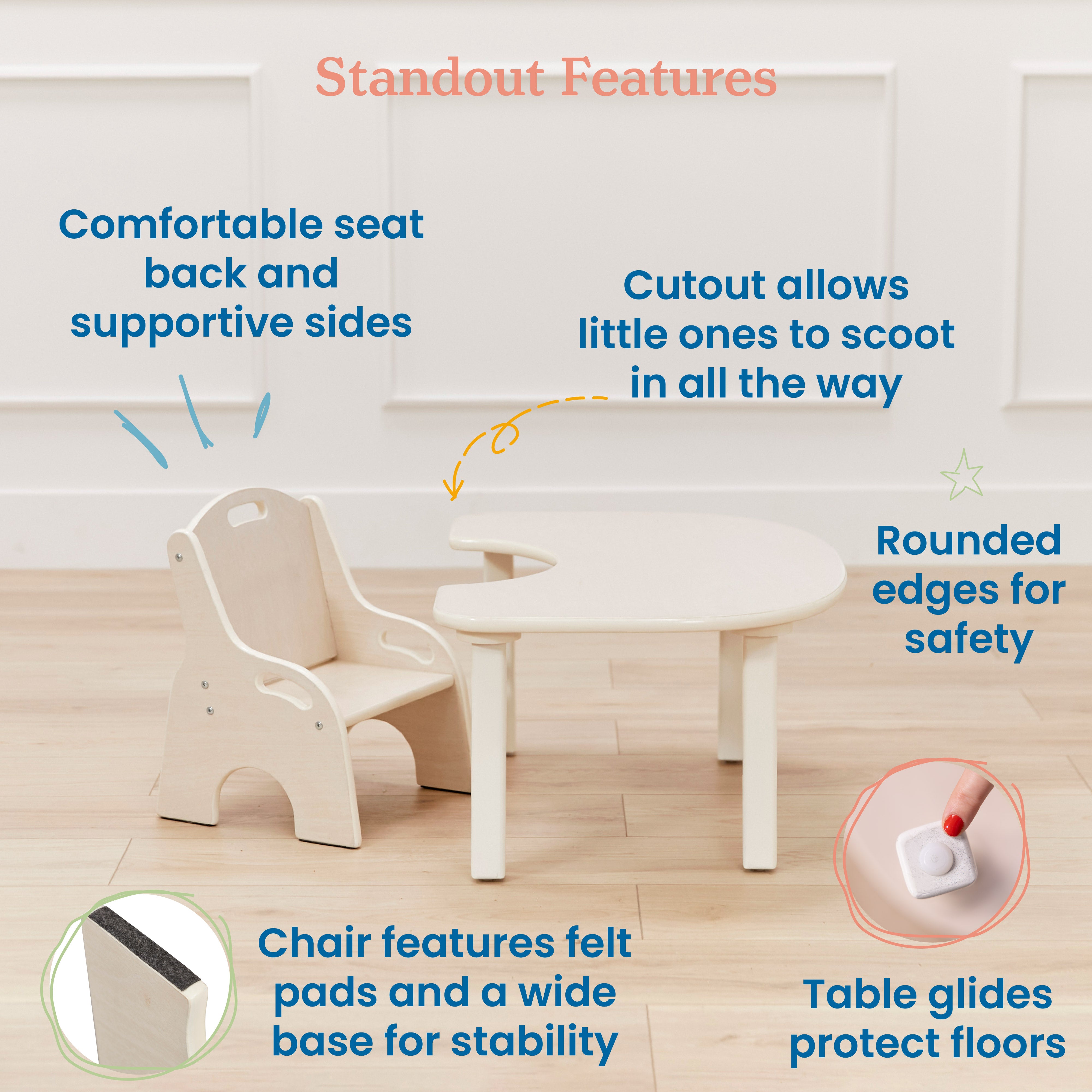 Little Learner Table and Chair Set, 2-Piece