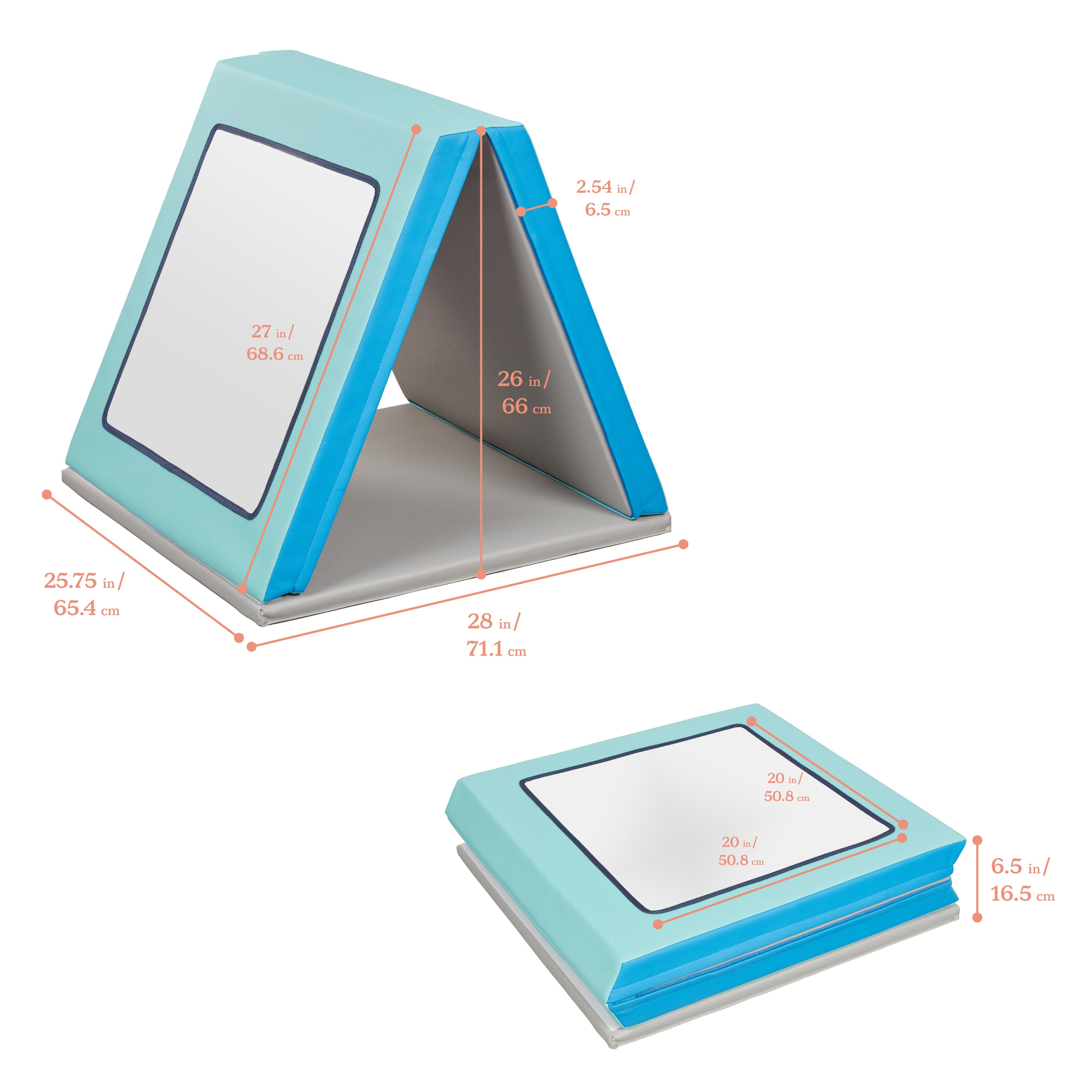 SoftZone Folding Floor Mirror, Sensory Toy