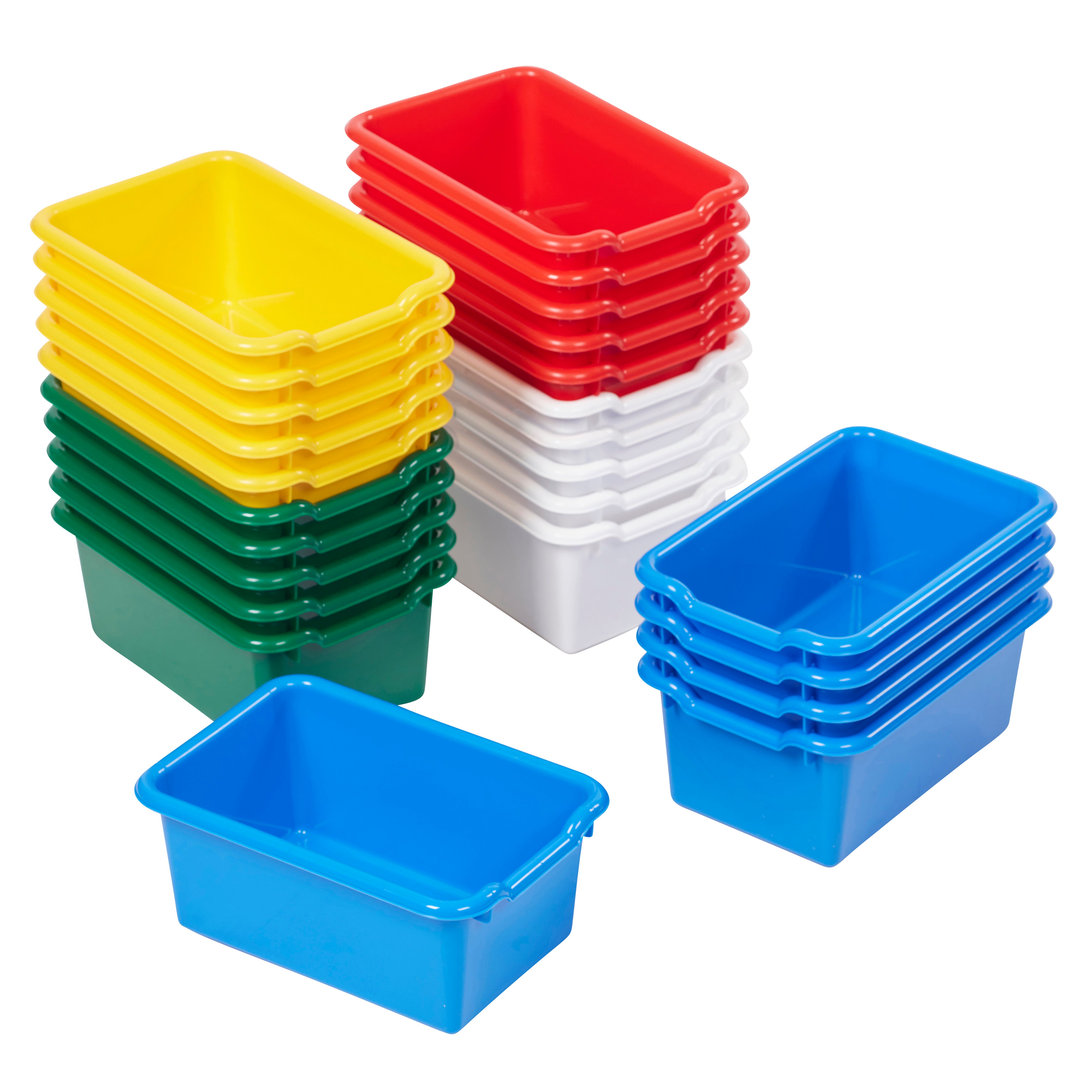 Scoop Front Storage Bins, 25-Piece