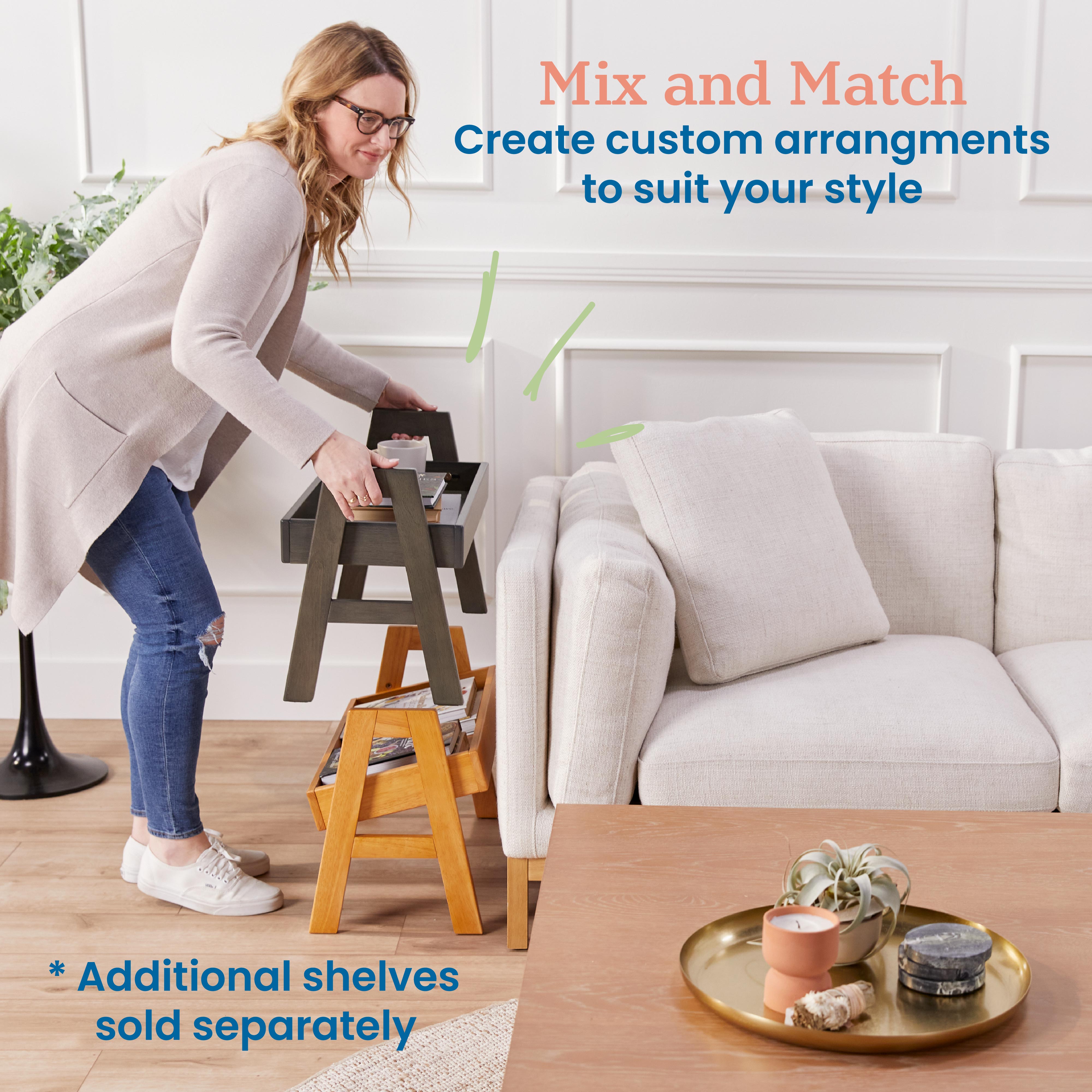 Adjustable Stacking Shelf Organizer with Full Edge