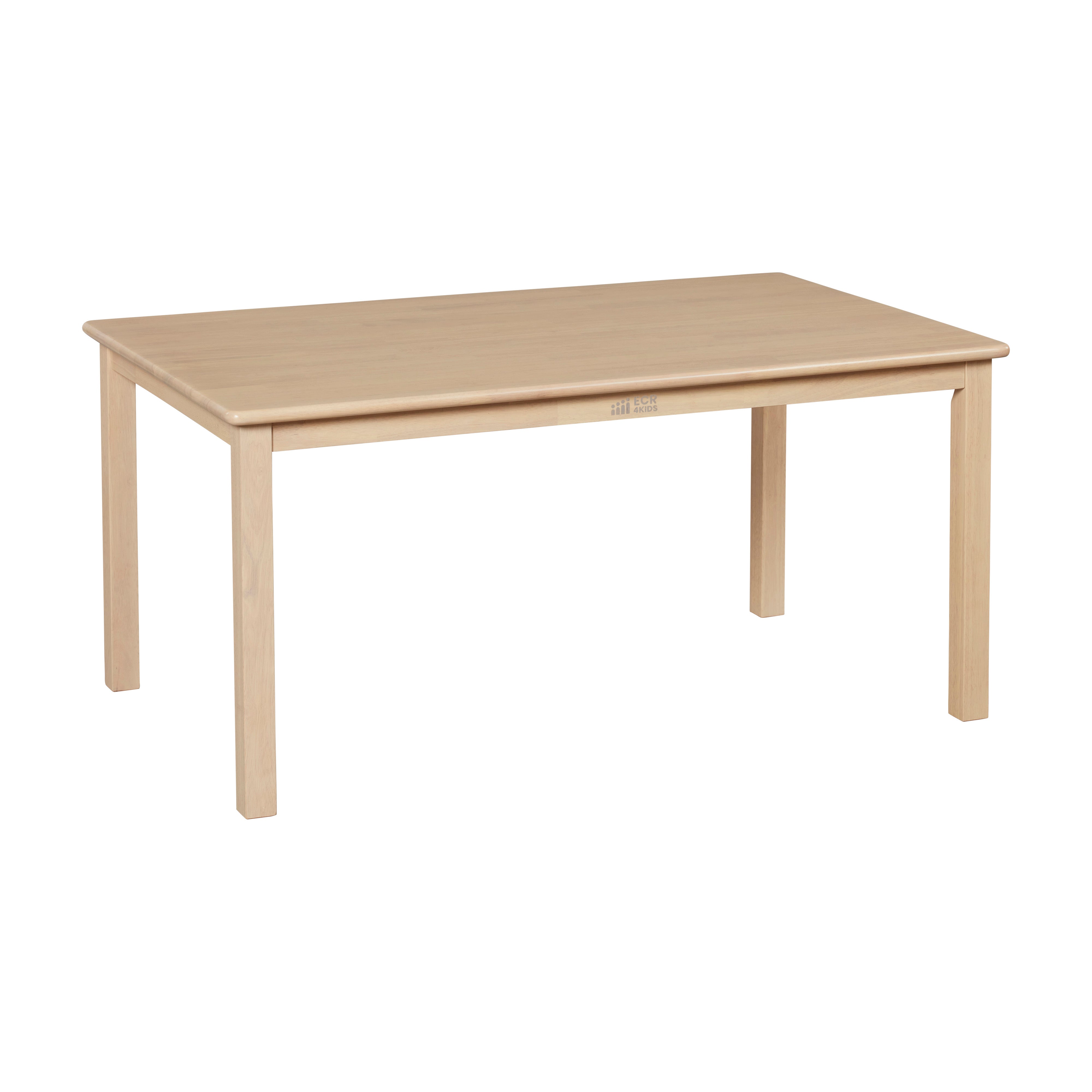 30in x 48in Rectangular Hardwood Table with 22in Legs