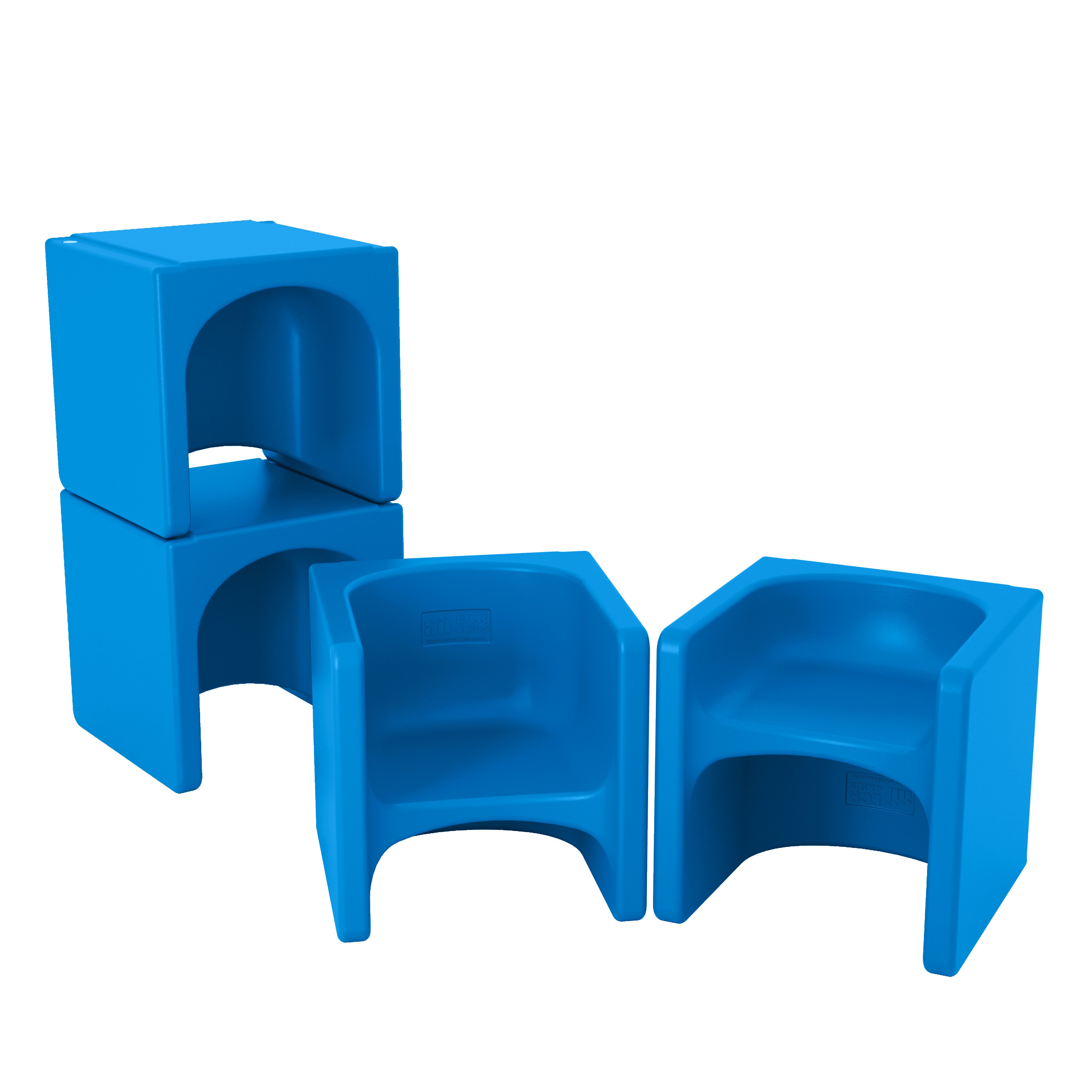 Tri-Me 3-In-1 Cube Chair, 4-Pack