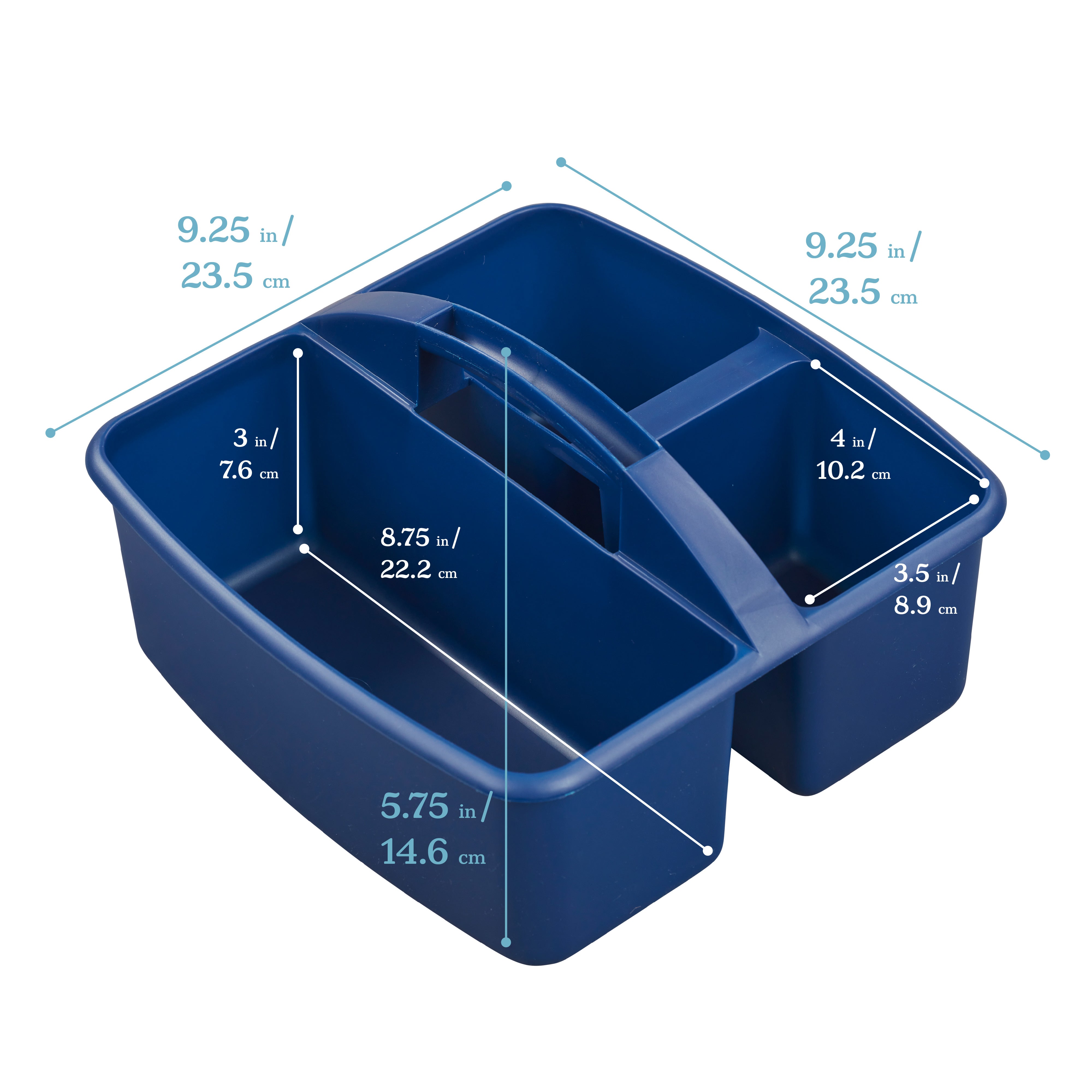 3-Compartment Storage Caddy, 6-Pack