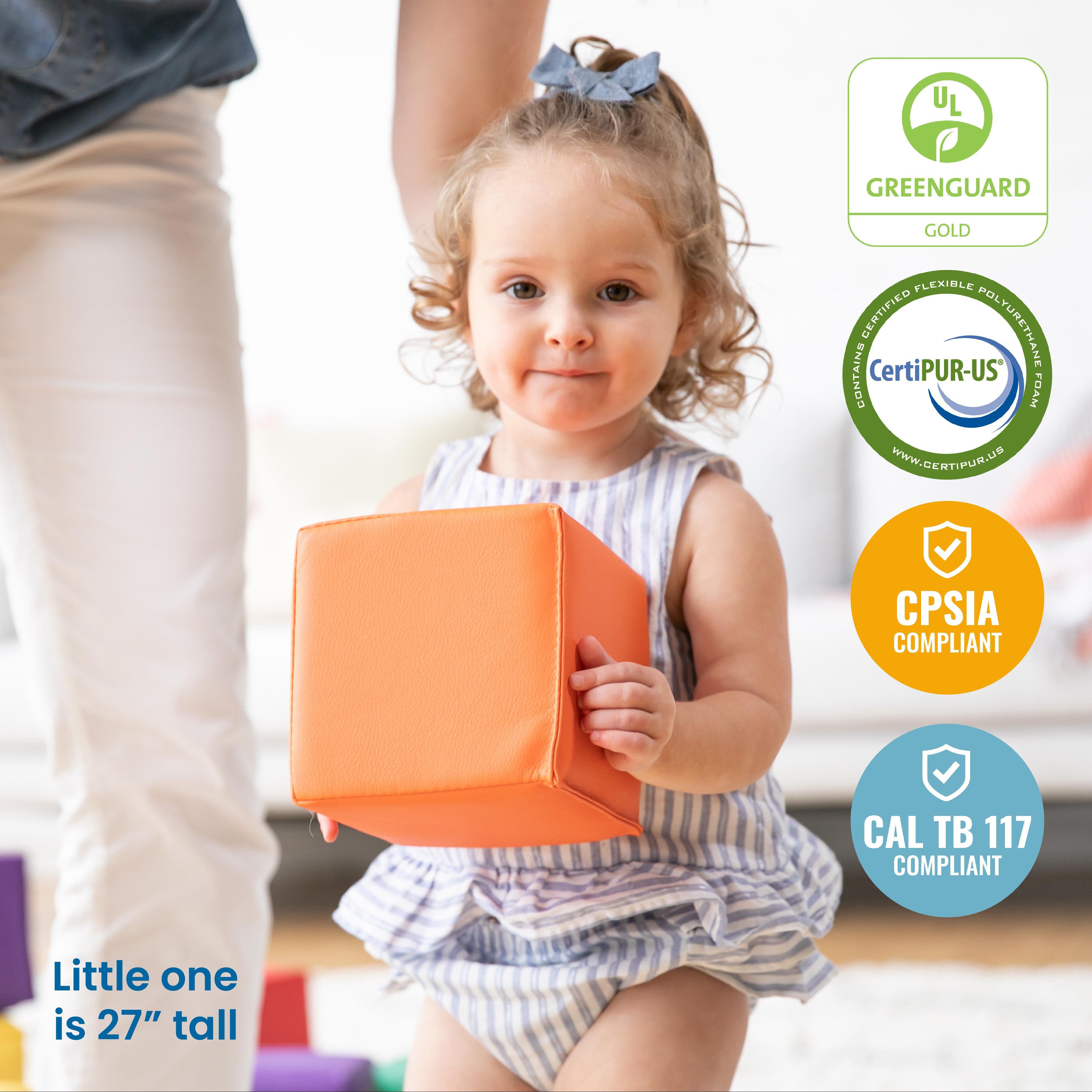 SoftZone Patchwork Toddler Blocks, 12-Piece