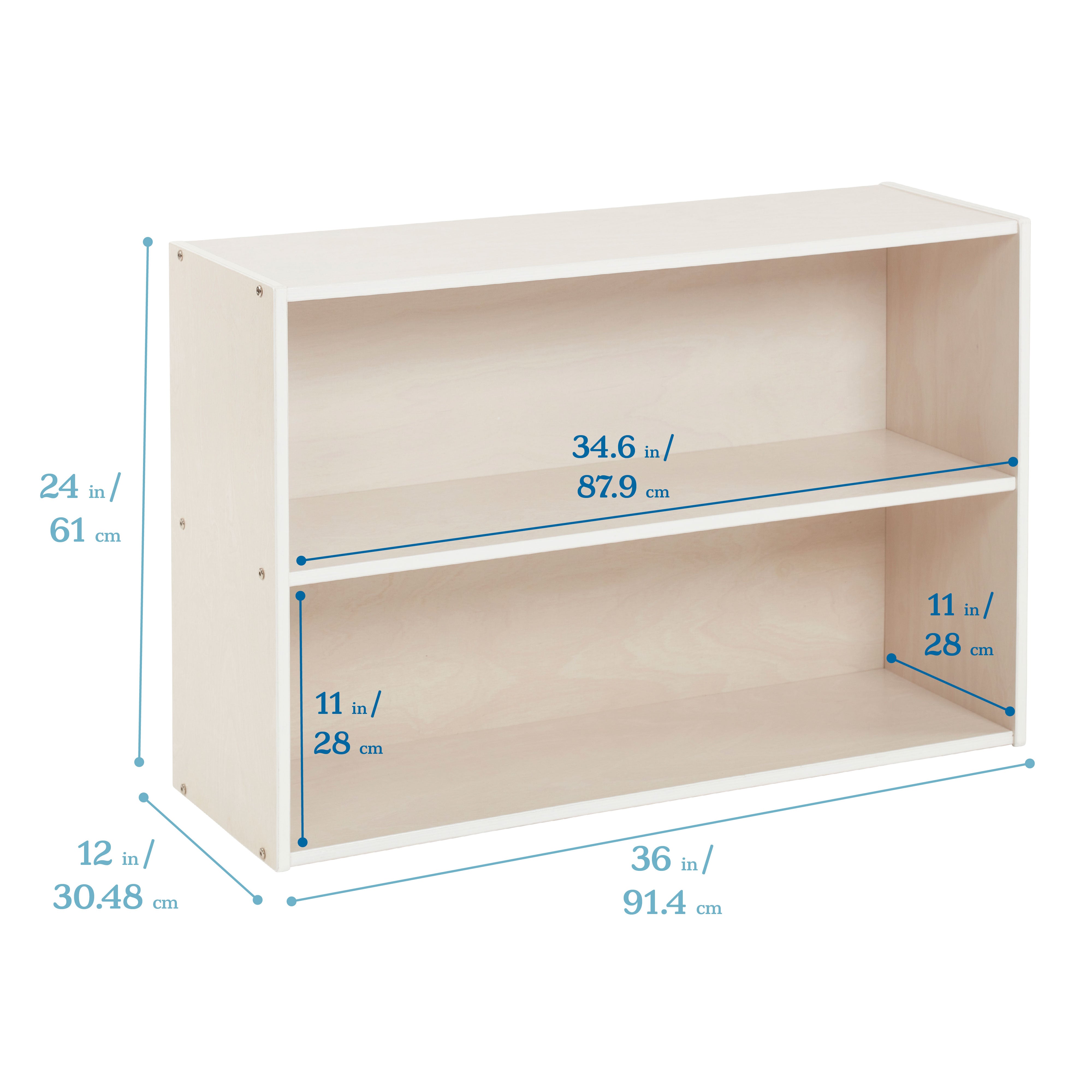 Streamline 2-Shelf Storage Cabinet, 24in