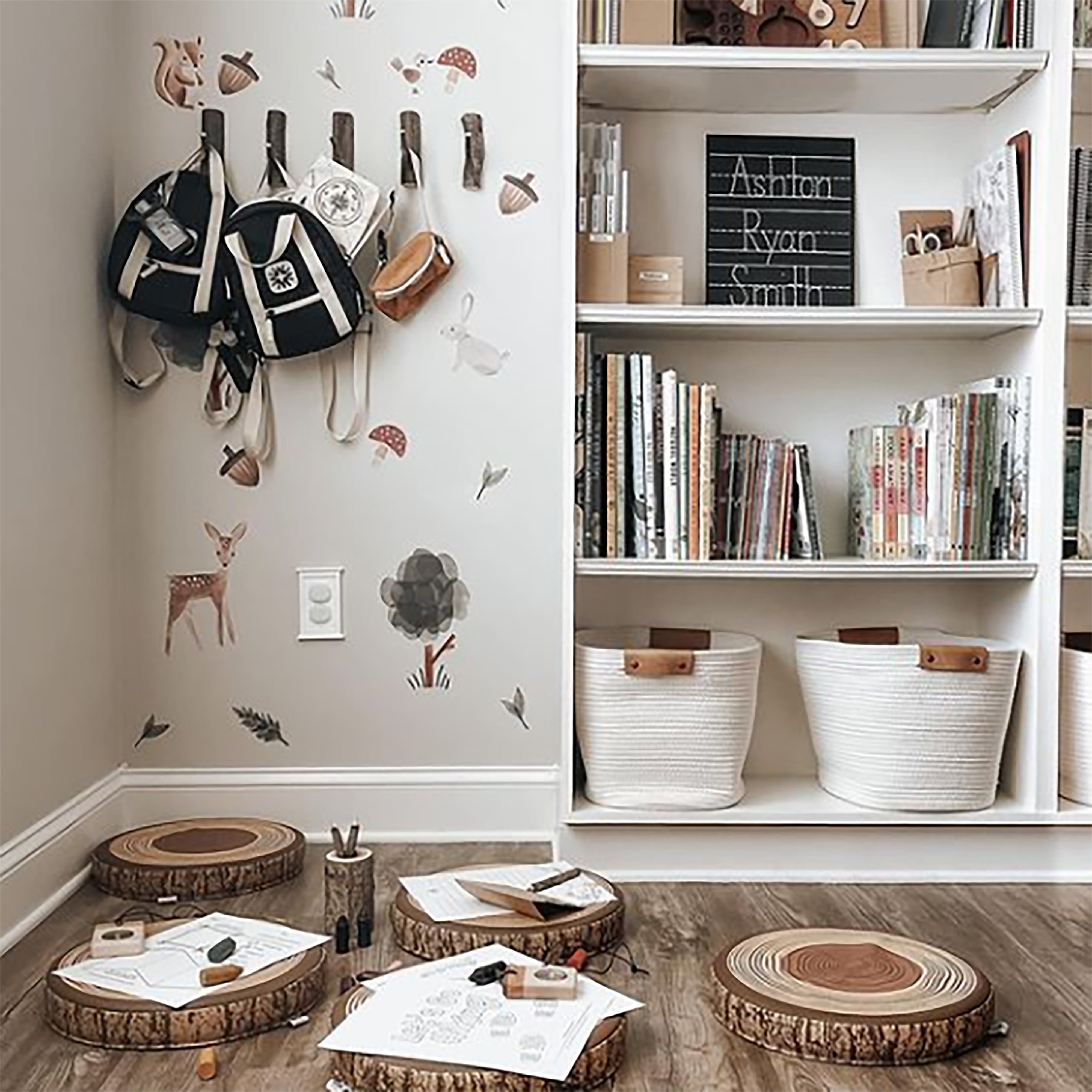 Tree Floor Cushions, 6-Pack