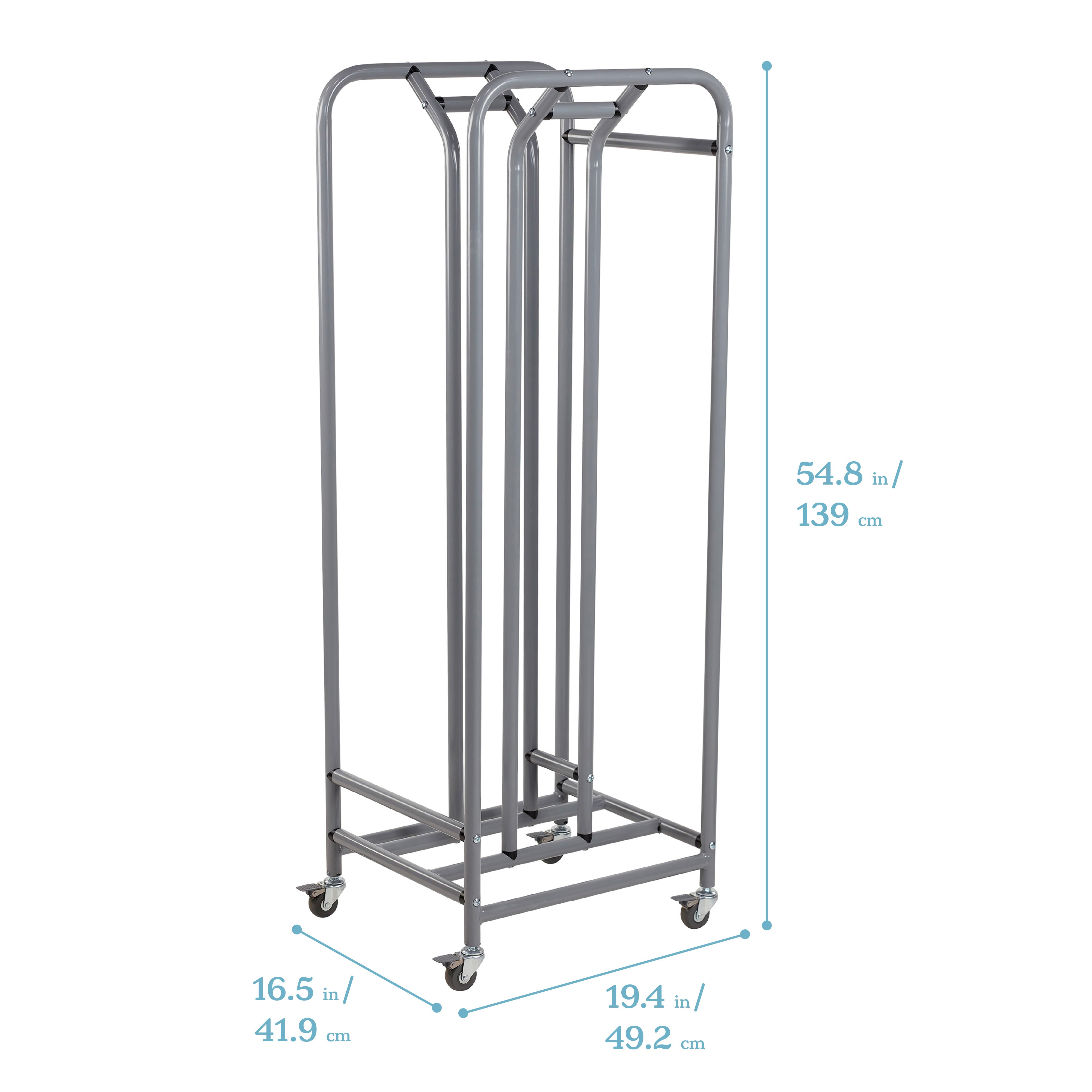 The Surf Portable Desk with Storage Cart, 30-Pack