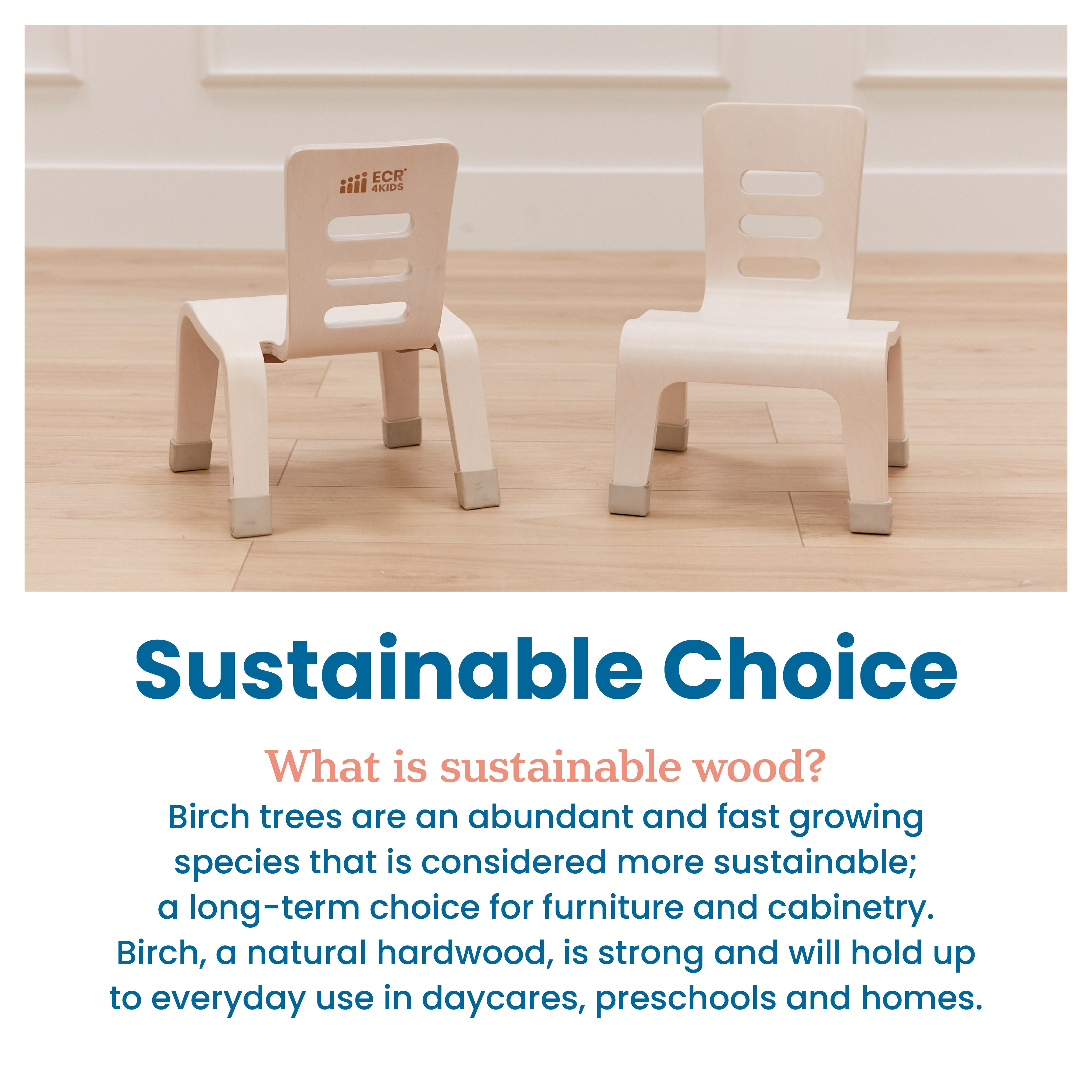 Bentwood Chair, 8in Seat Height, 2-Pack