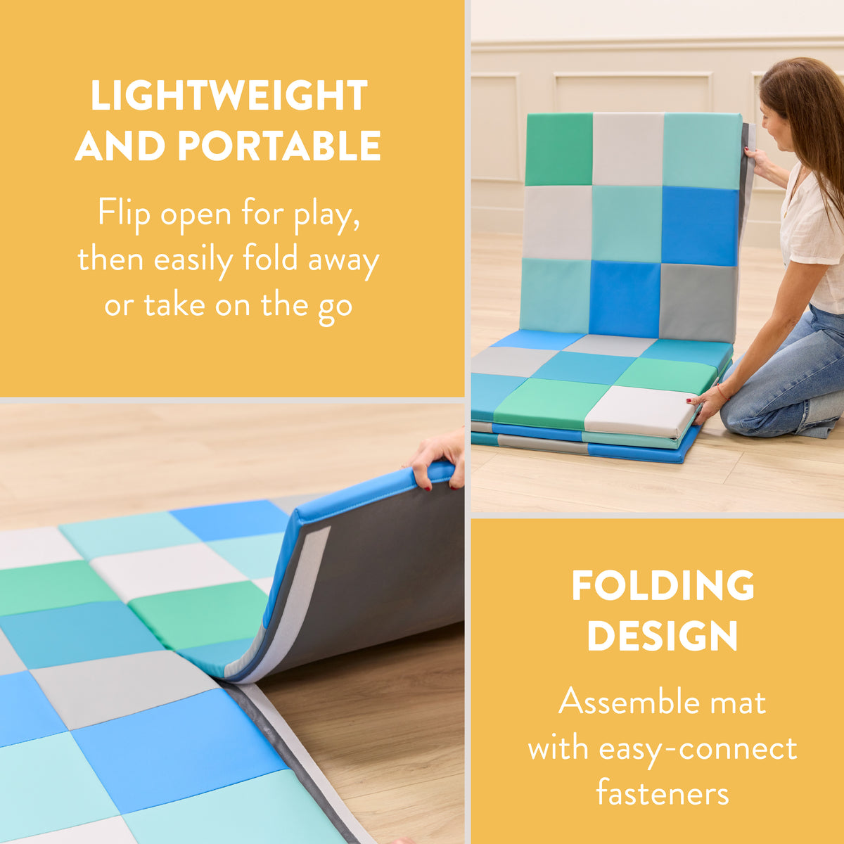 Mosaic Toddler Activity Foldable Play Mat
