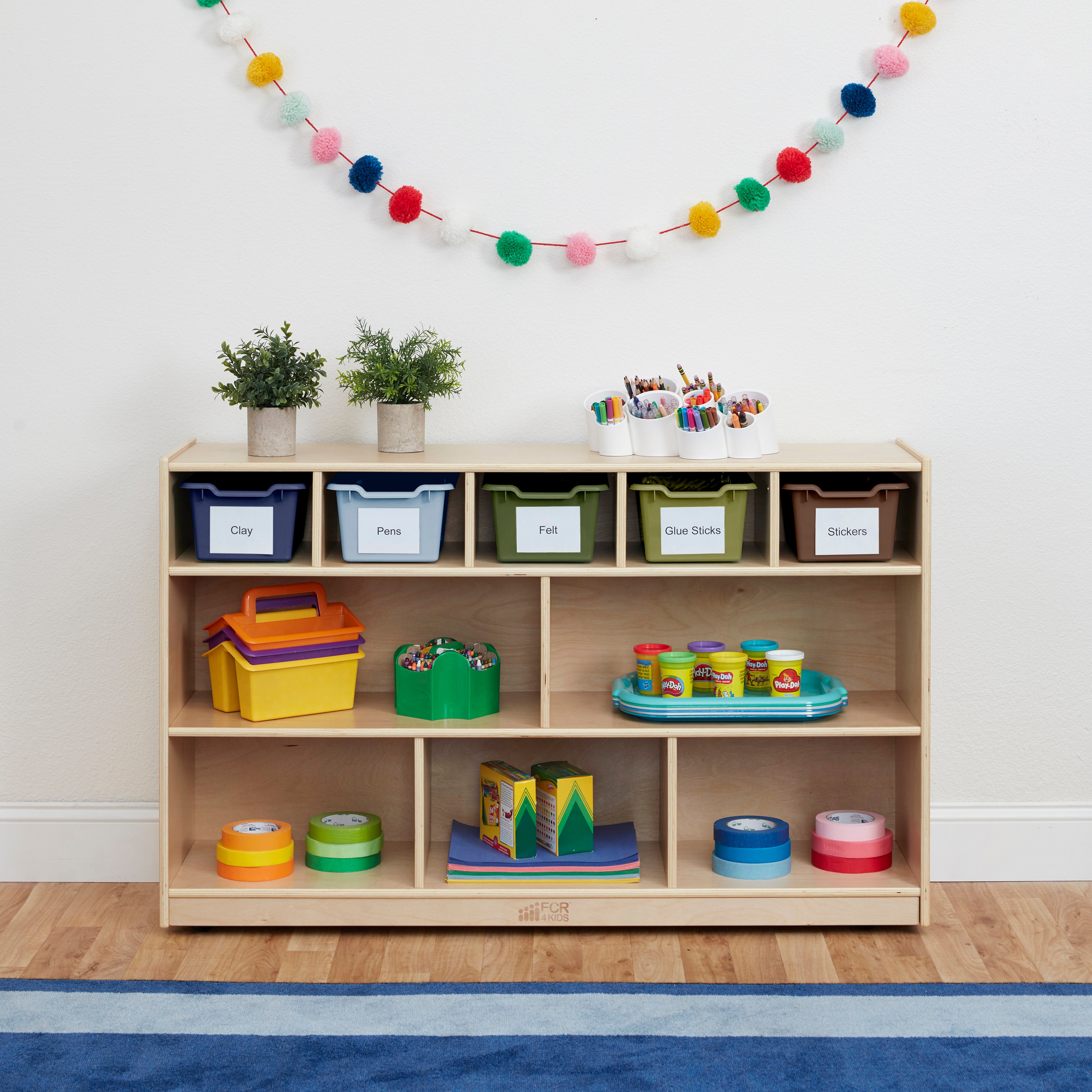 Scoop Front Storage Bin, 5-Piece