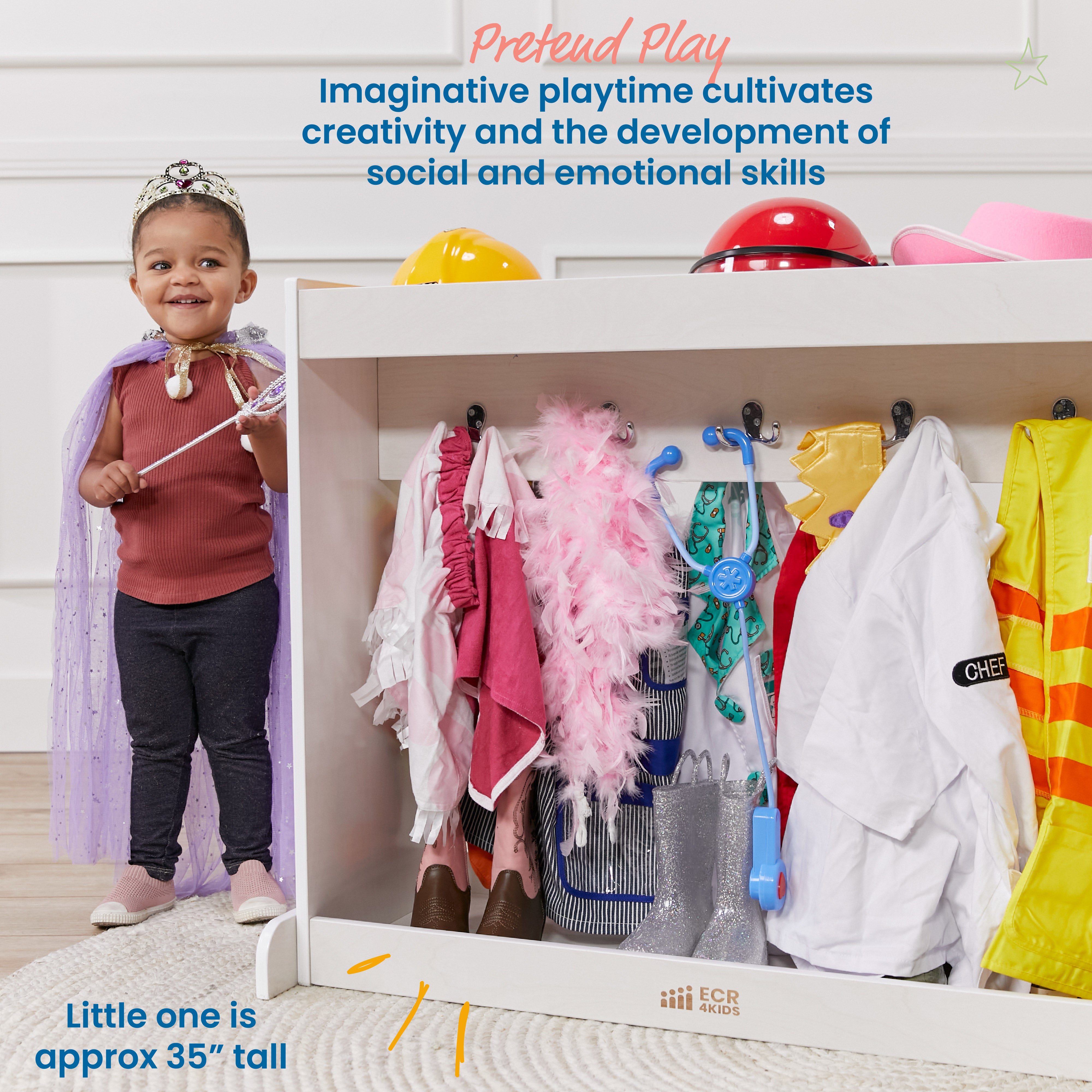 Streamline Toddler Dress-Up Island