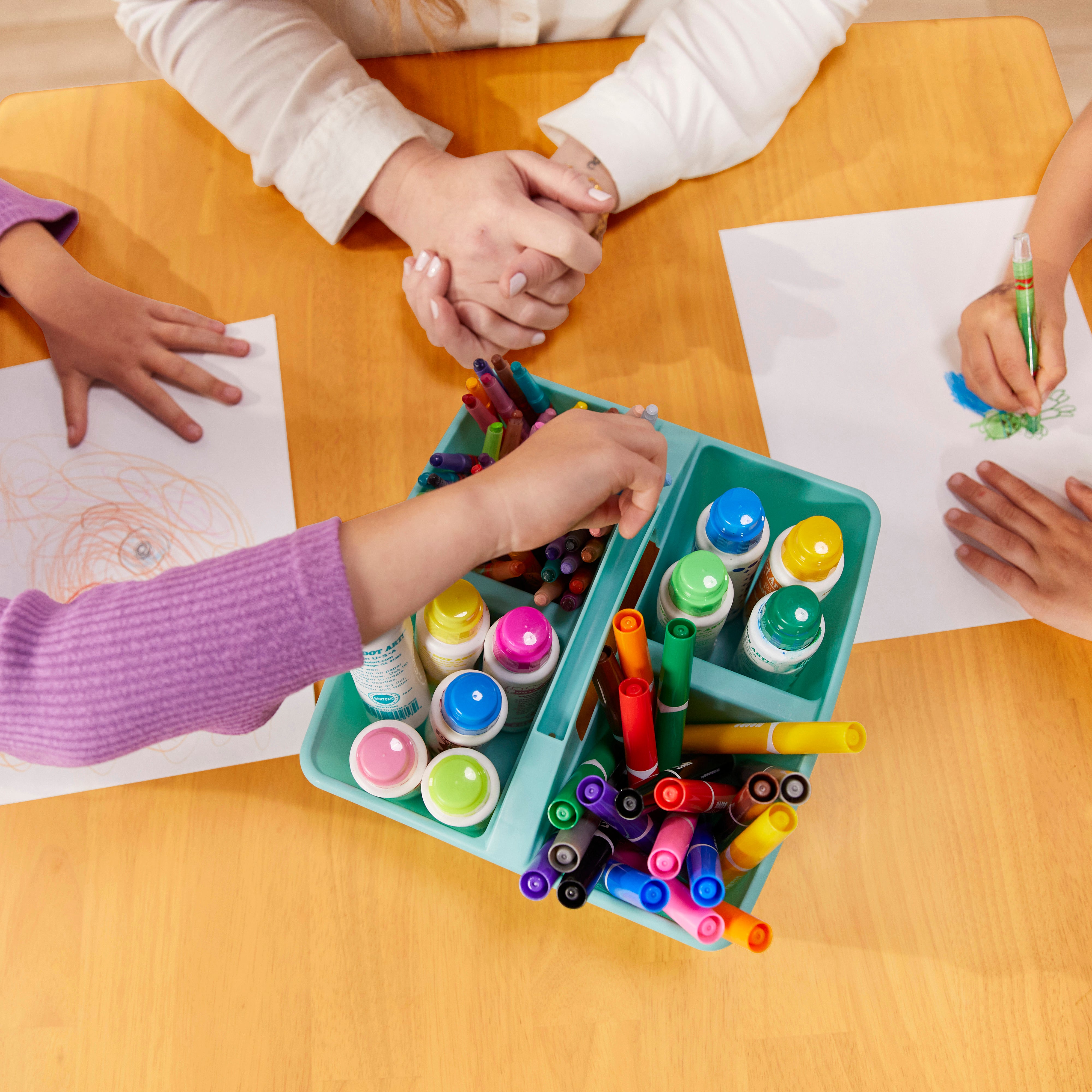 30in Square Hardwood Table with 22in Legs