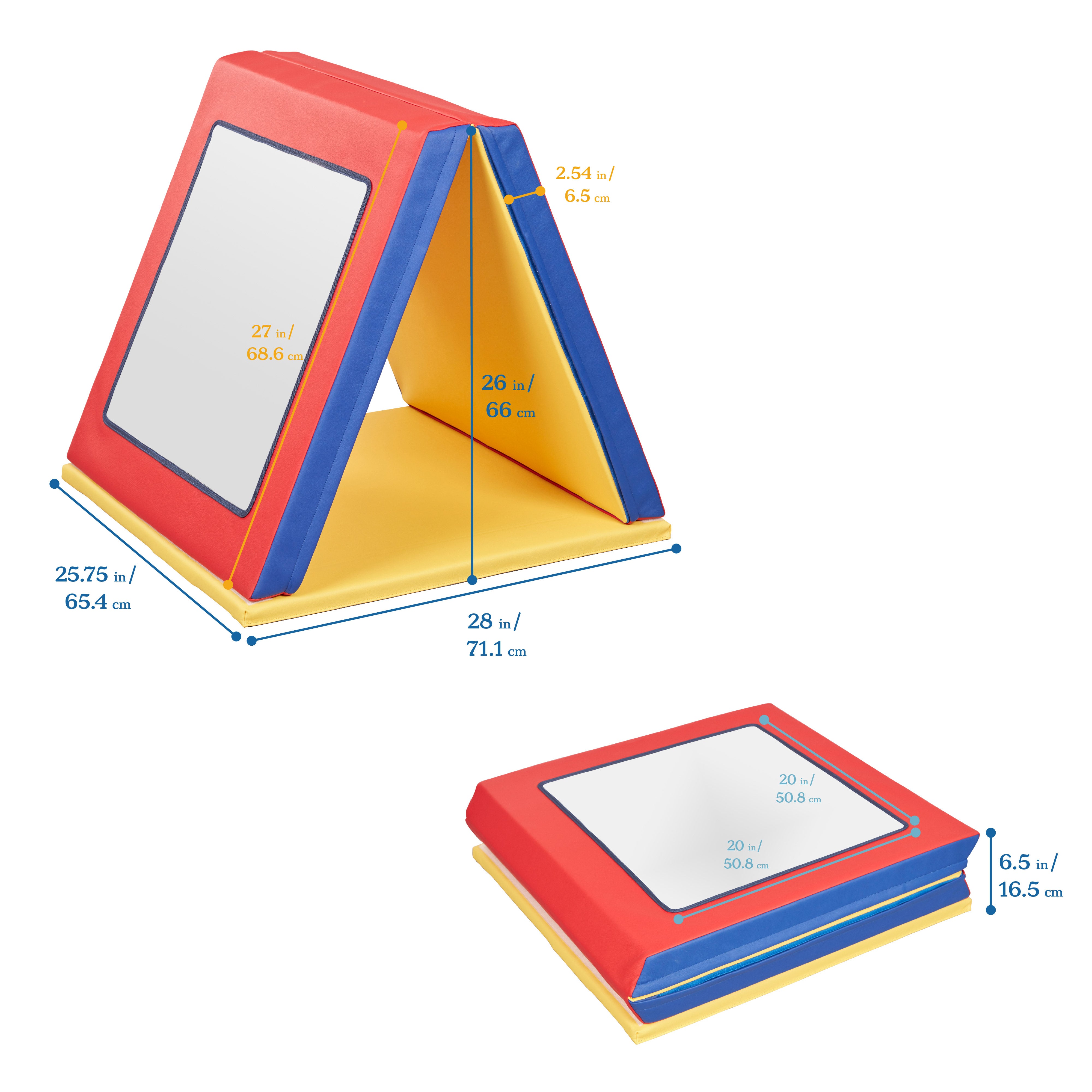 SoftZone Folding Floor Mirror