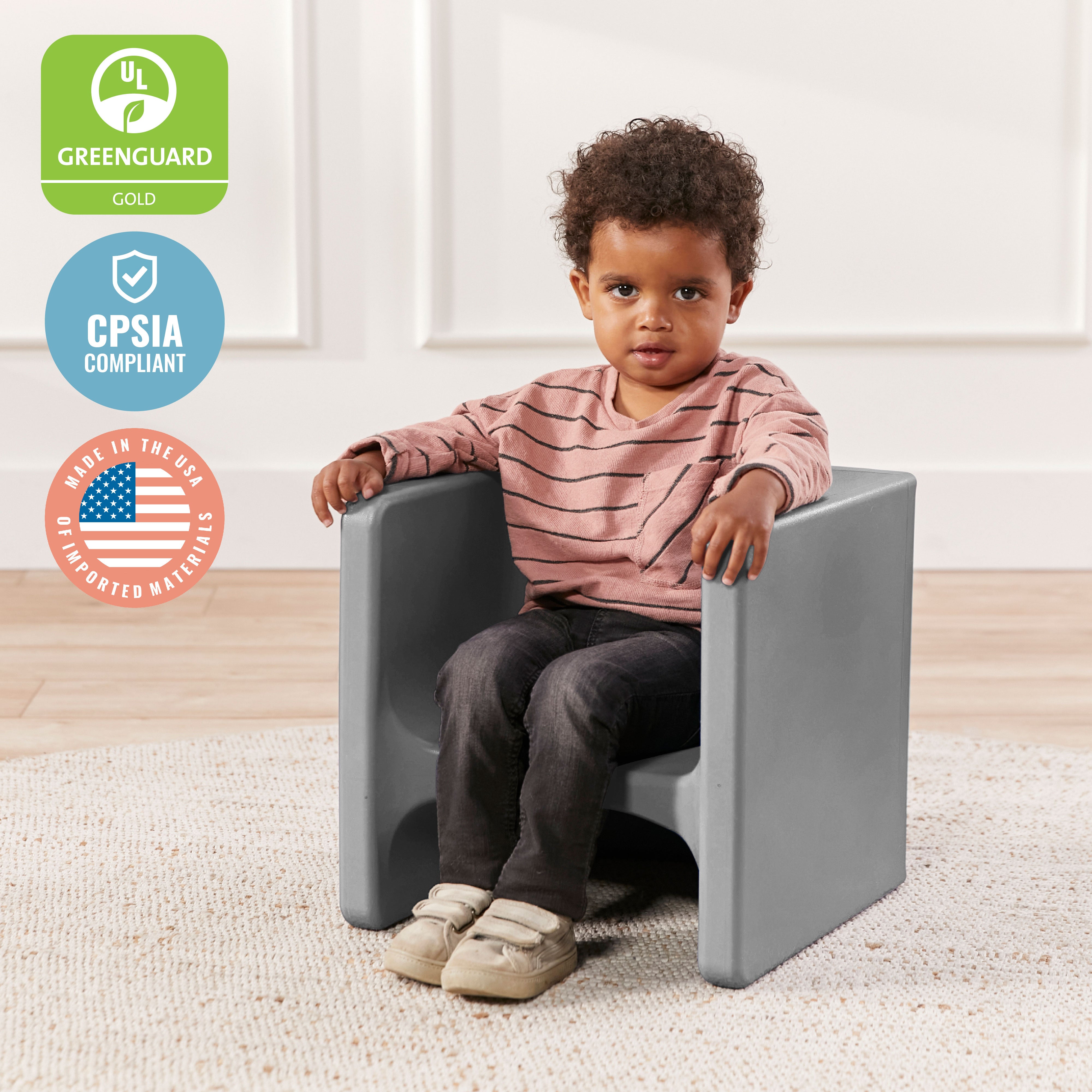 Tri-Me Table and Cube Chair Set, 3-Piece