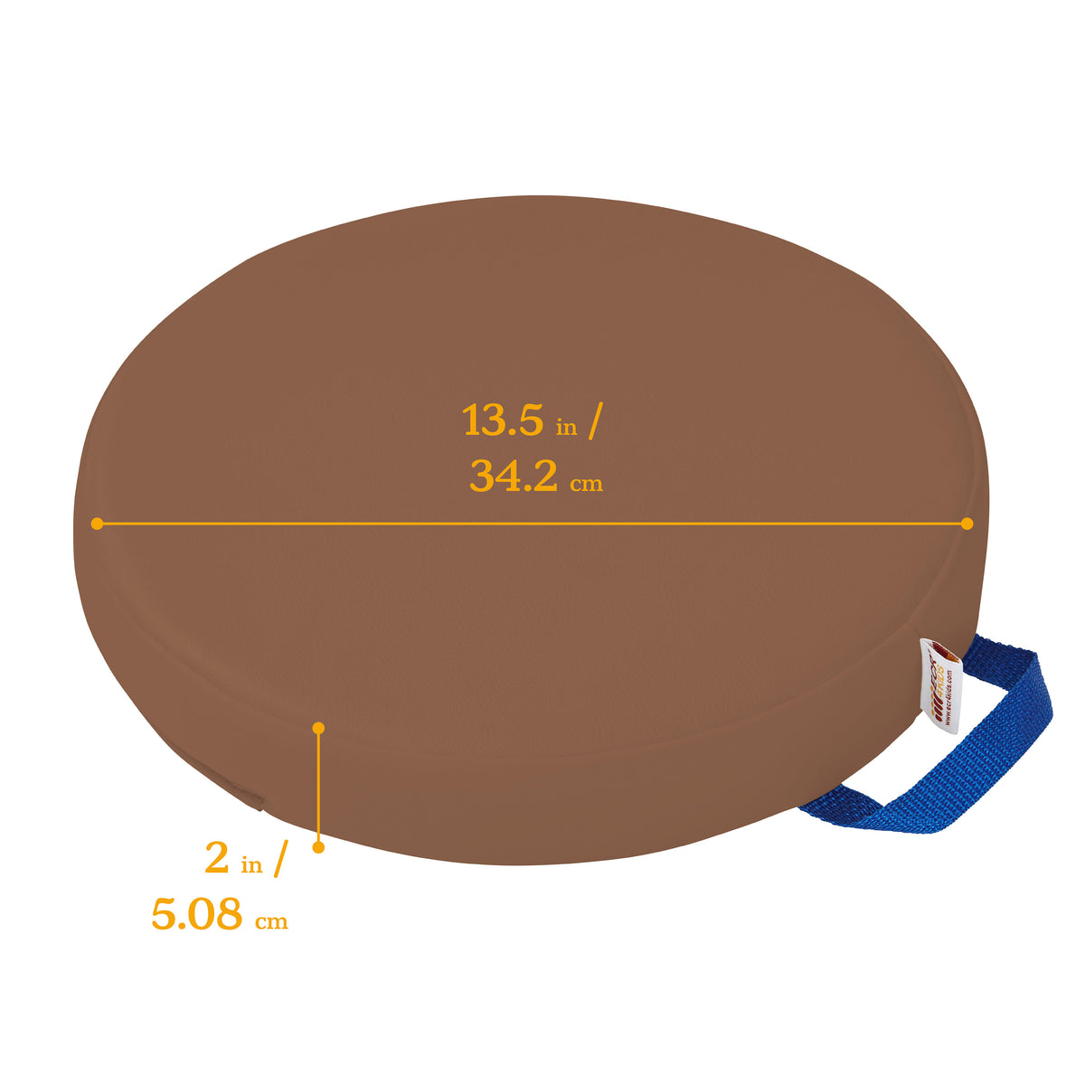 Round Floor Cushions with Handles, 6-Piece