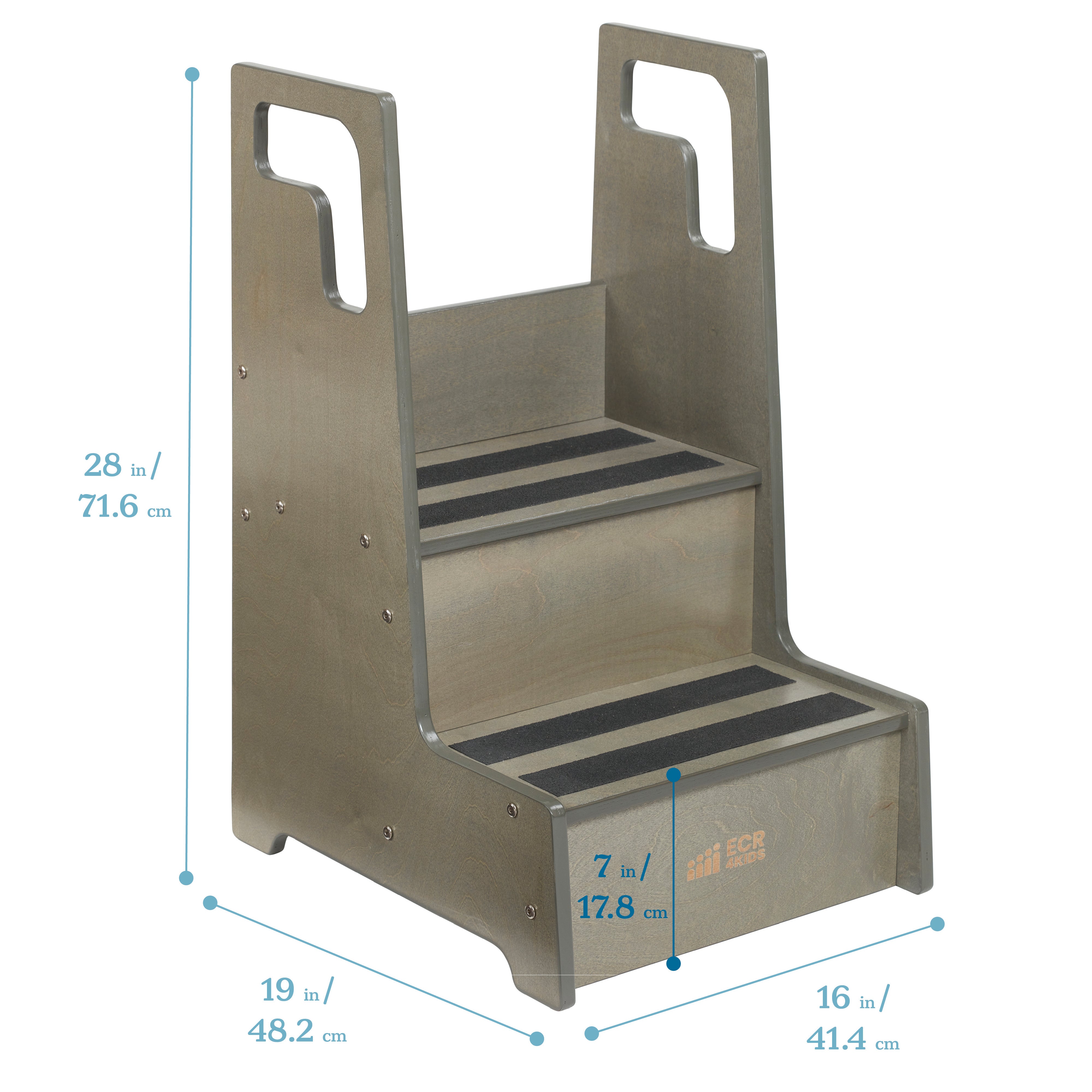 Reach-Up Step Stool with Handles