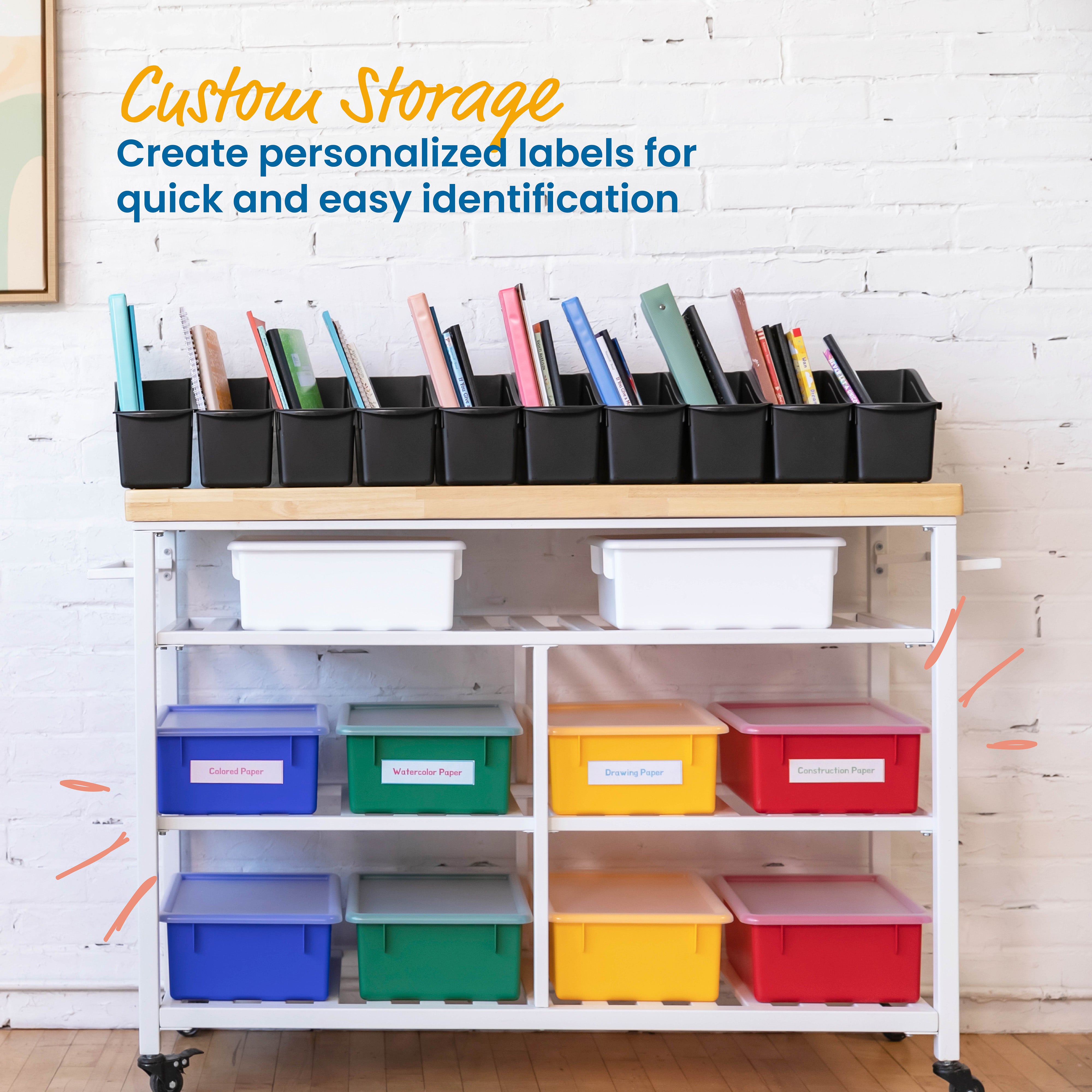 Letter Size Deep Tray with Lid, 10-Piece