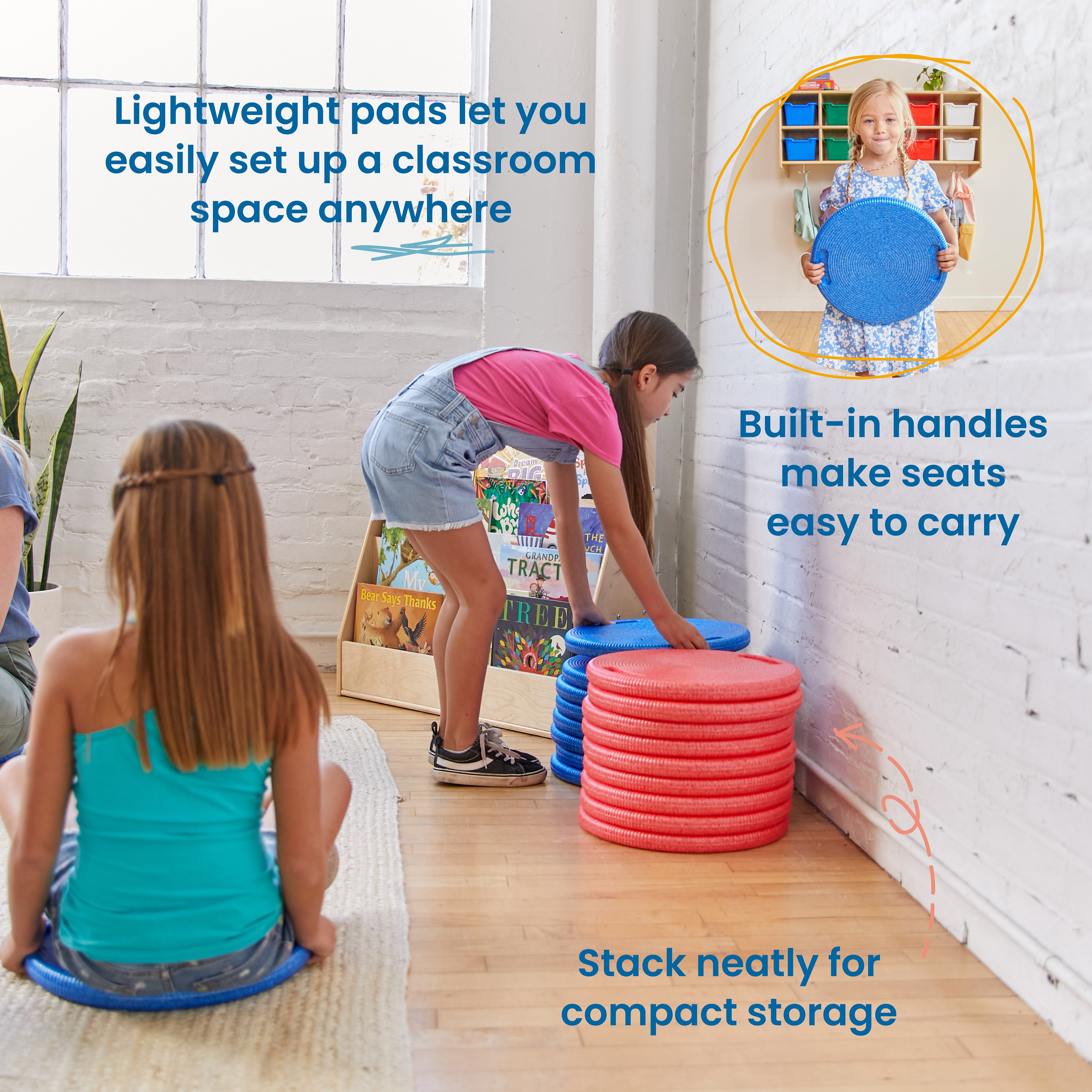 CircleSpots and Mobile Cushion Cart, 20-Piece