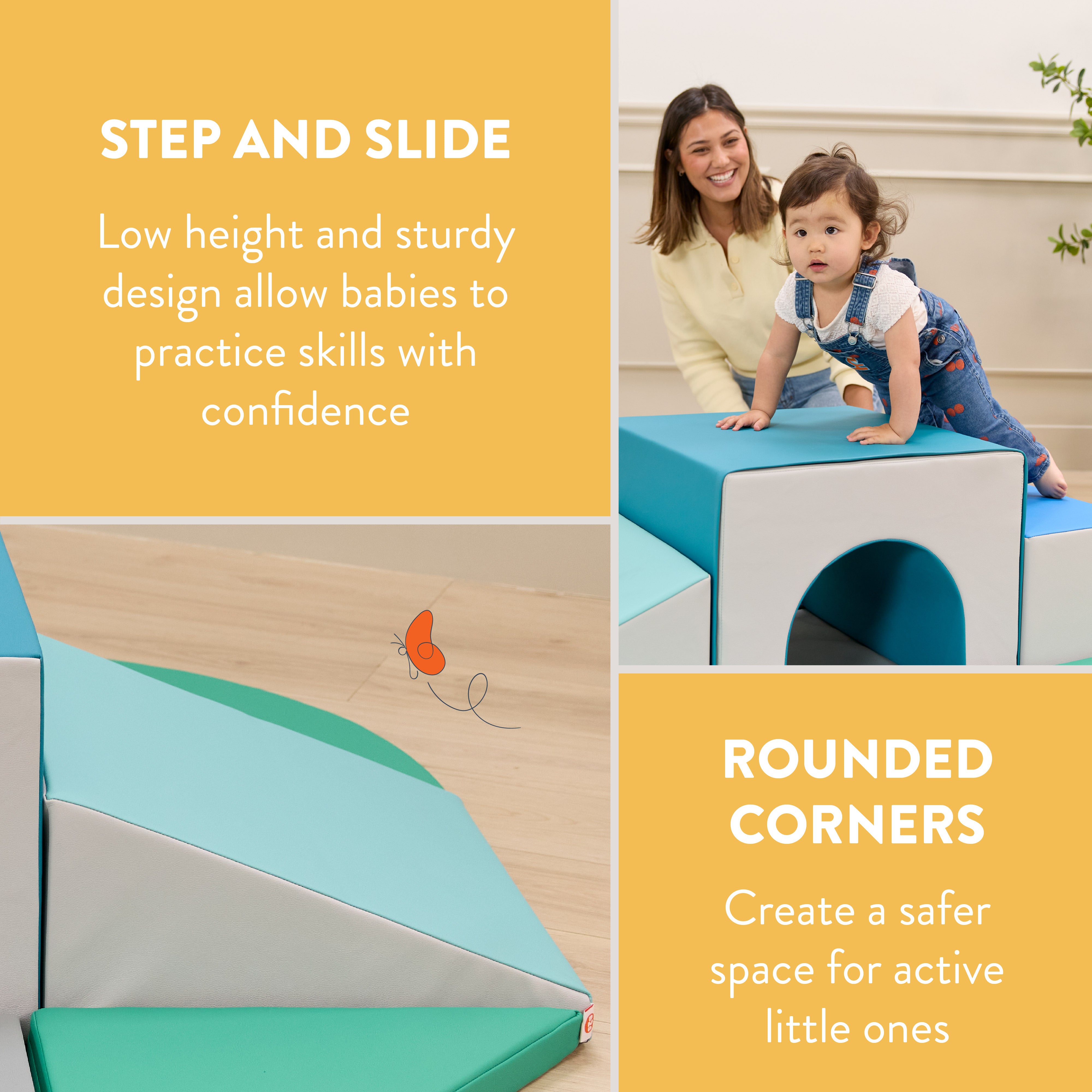 All-Around Step 'n' Slide Tunnel Climber, 9-Piece
