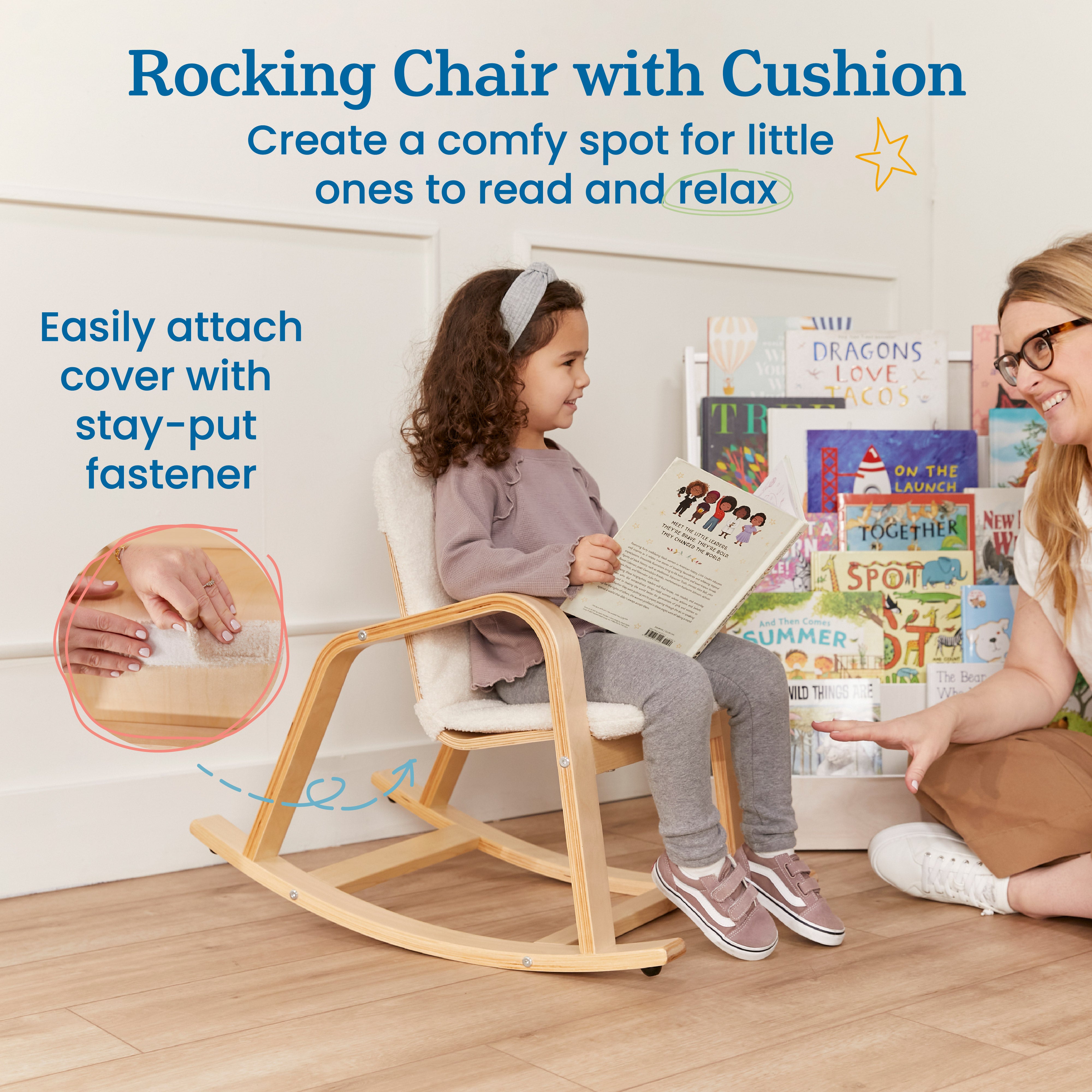 Bentwood Rocking Chair with Cushion