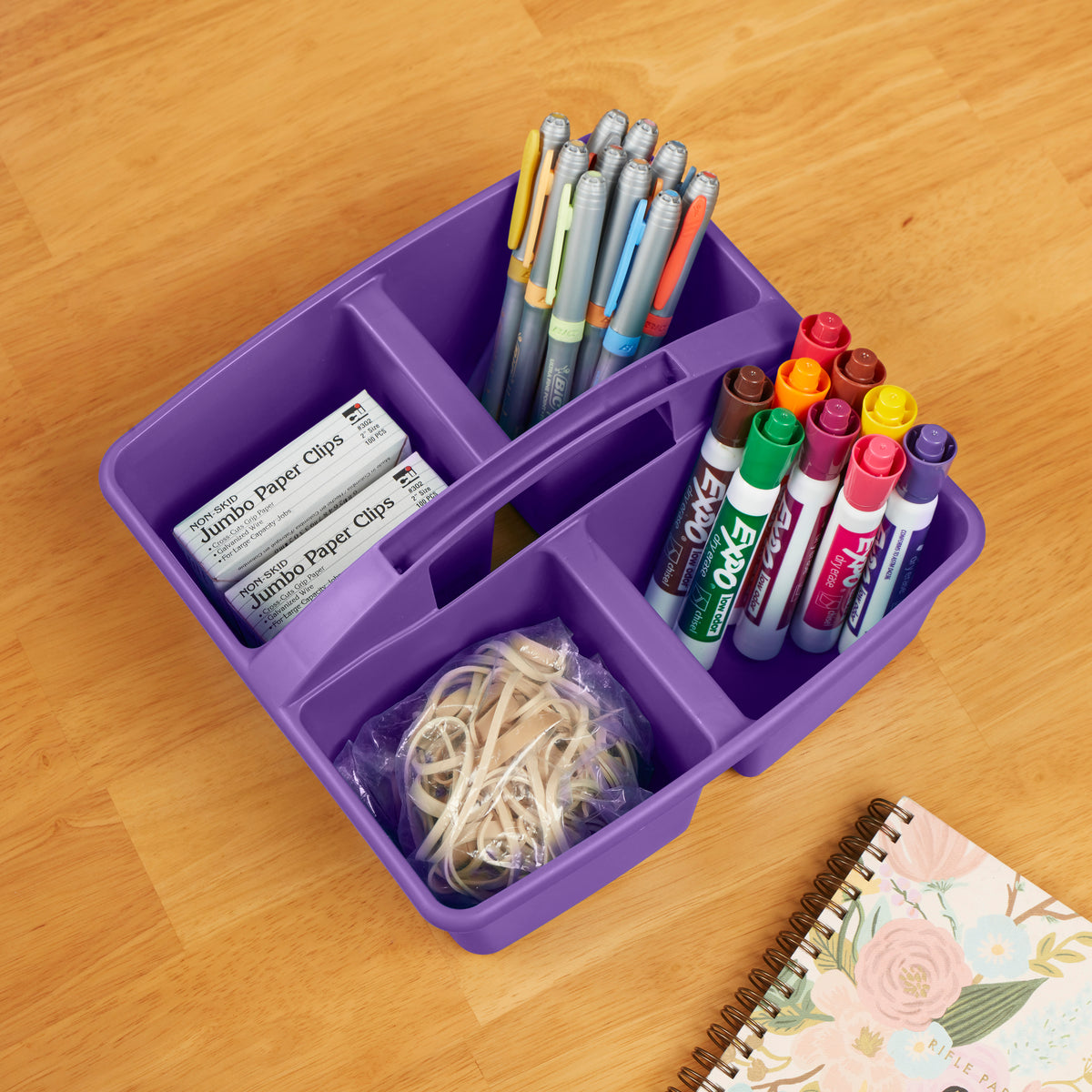 4-Compartment Medium Plastic Caddy, 6-Pack