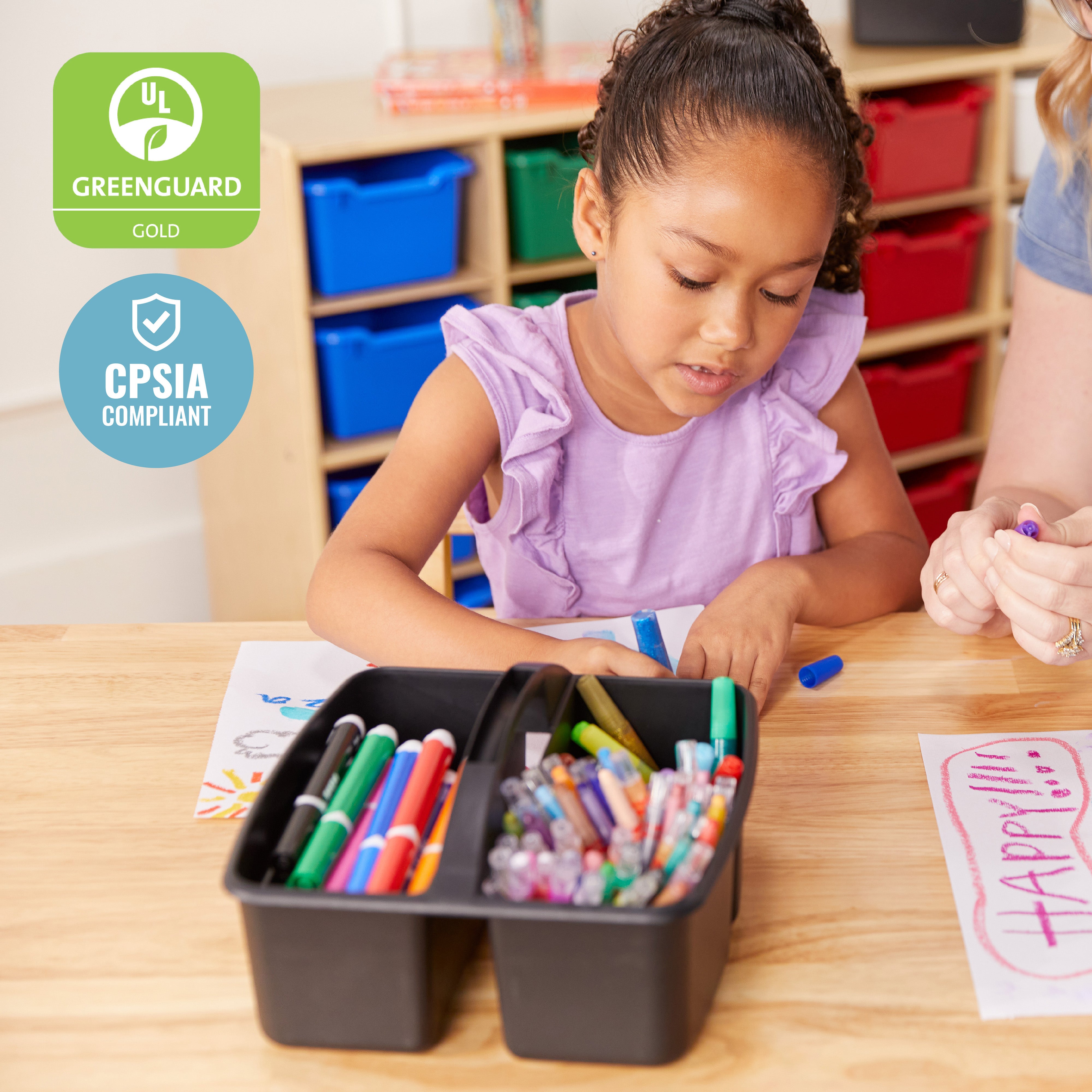 3-Compartment Storage Caddy, 6-Pack