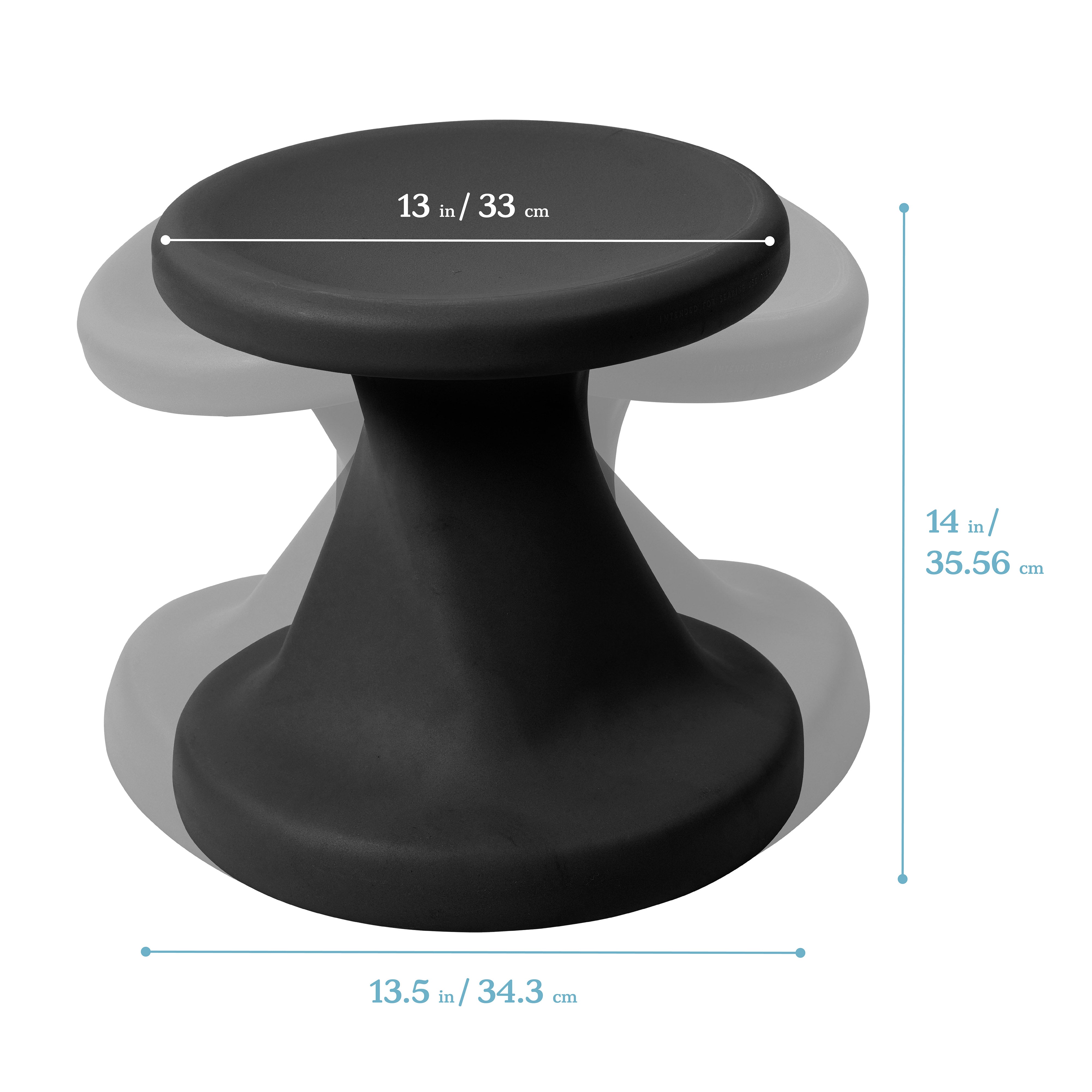 Twist Wobble Stool, 14in Seat Height