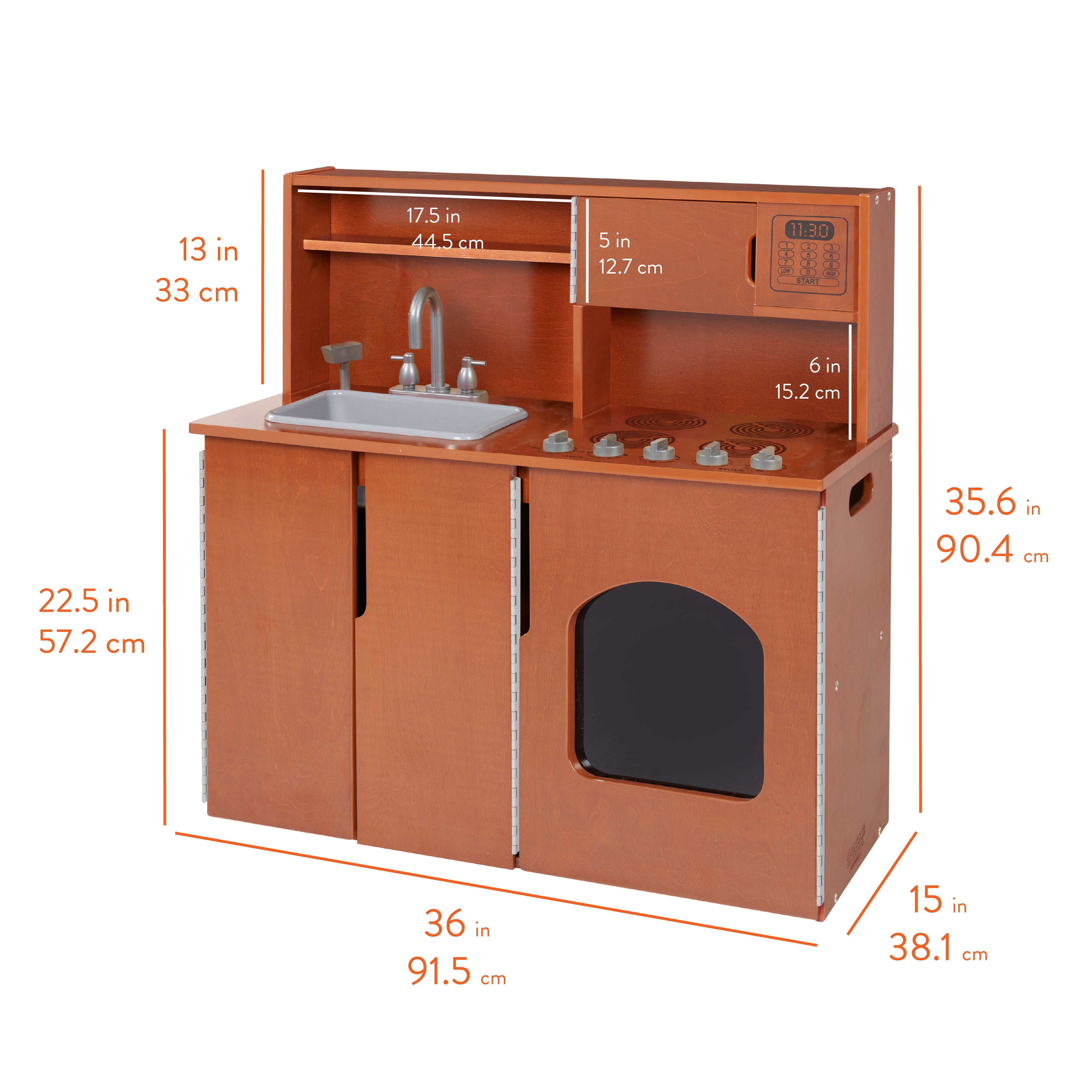 Chef's Station Kids Pretend Play Kitchen