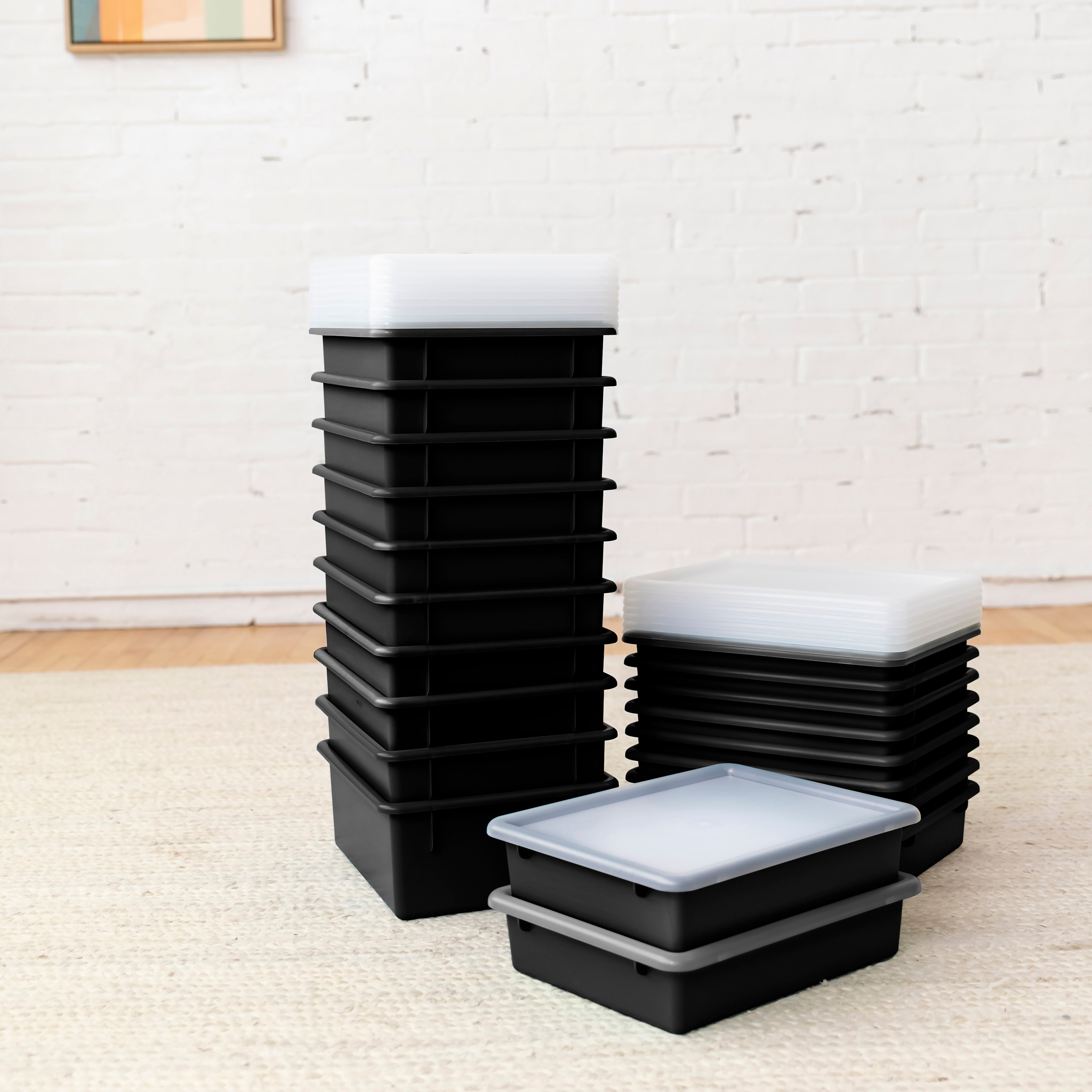 Letter Size Tray with Lid, 10-Piece