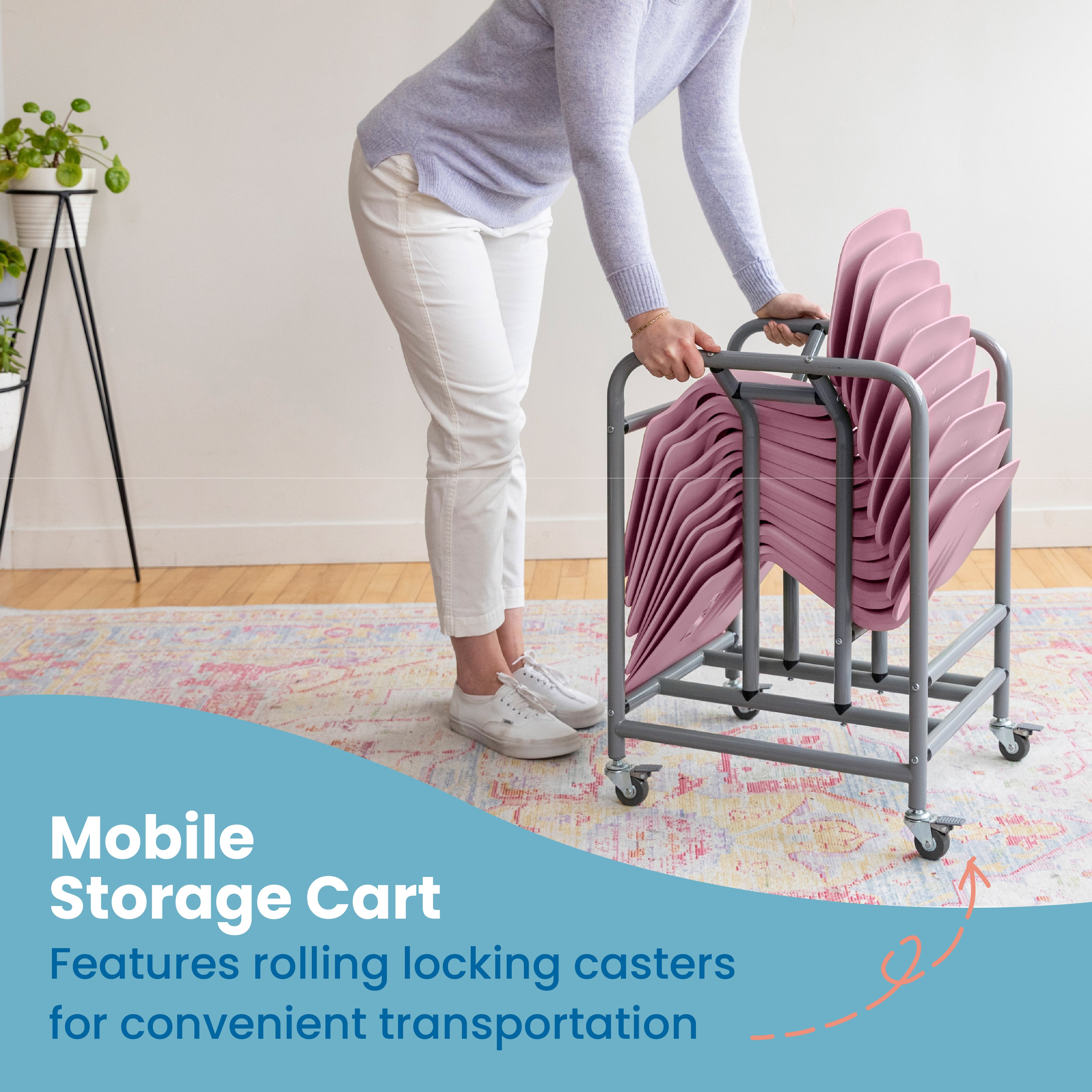 The Surf Portable Lap Desk with Mobile Storage Cart, 10-Pack